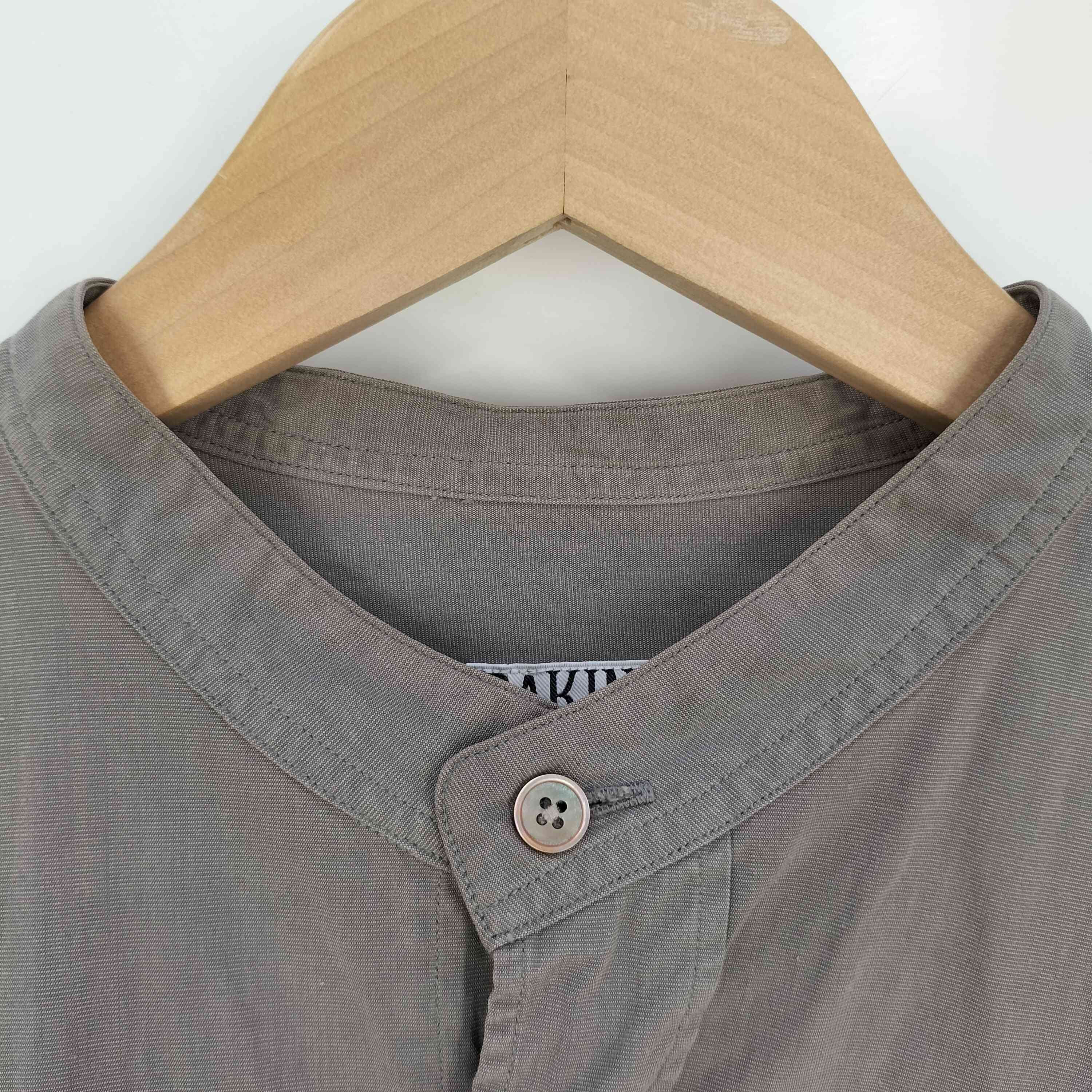 ラキネス RAKINES TRINITY CHAMBRAY CLOTH バンドカラーシャツ ラキネス RAKINES TRINITY CHAMBRAY CLOTH バンドカラーシャツ