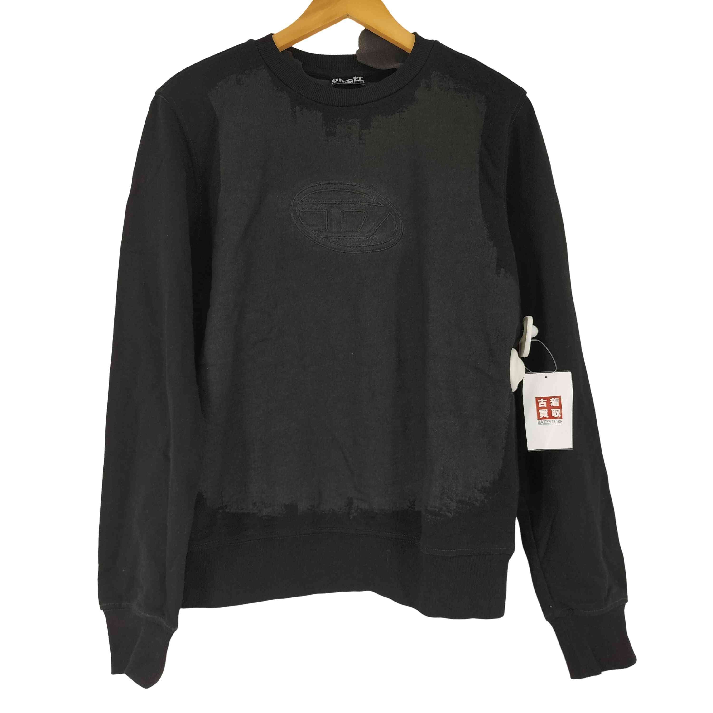 DIESEL/ラバーコーティング トレーナー/L/BLK/S-GINN-E7 DIESEL/ラバーコーティング トレーナー/L/BLK/S-GINN-E7