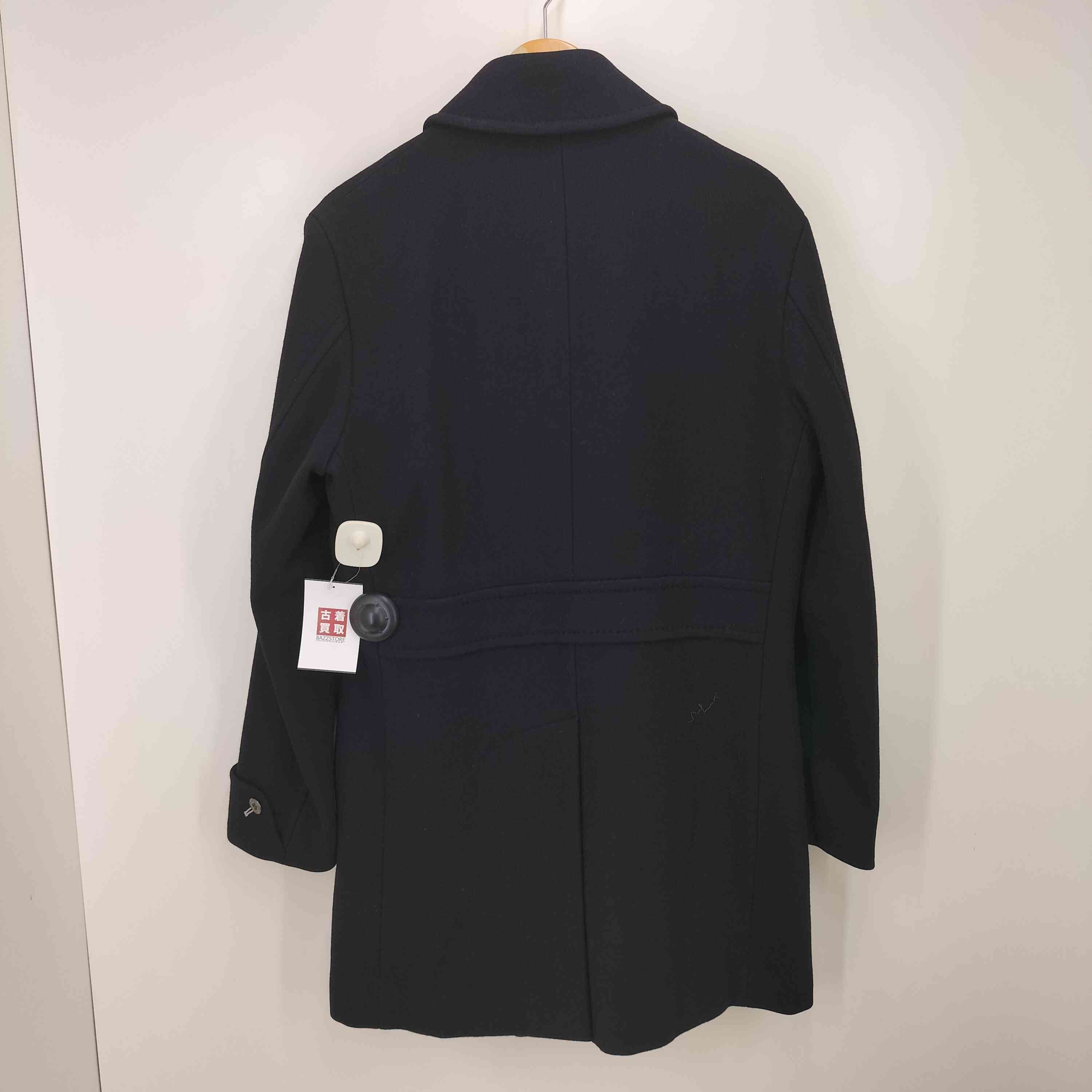 バーバリーブラックレーベル メタルボタン ピーコート 表記L