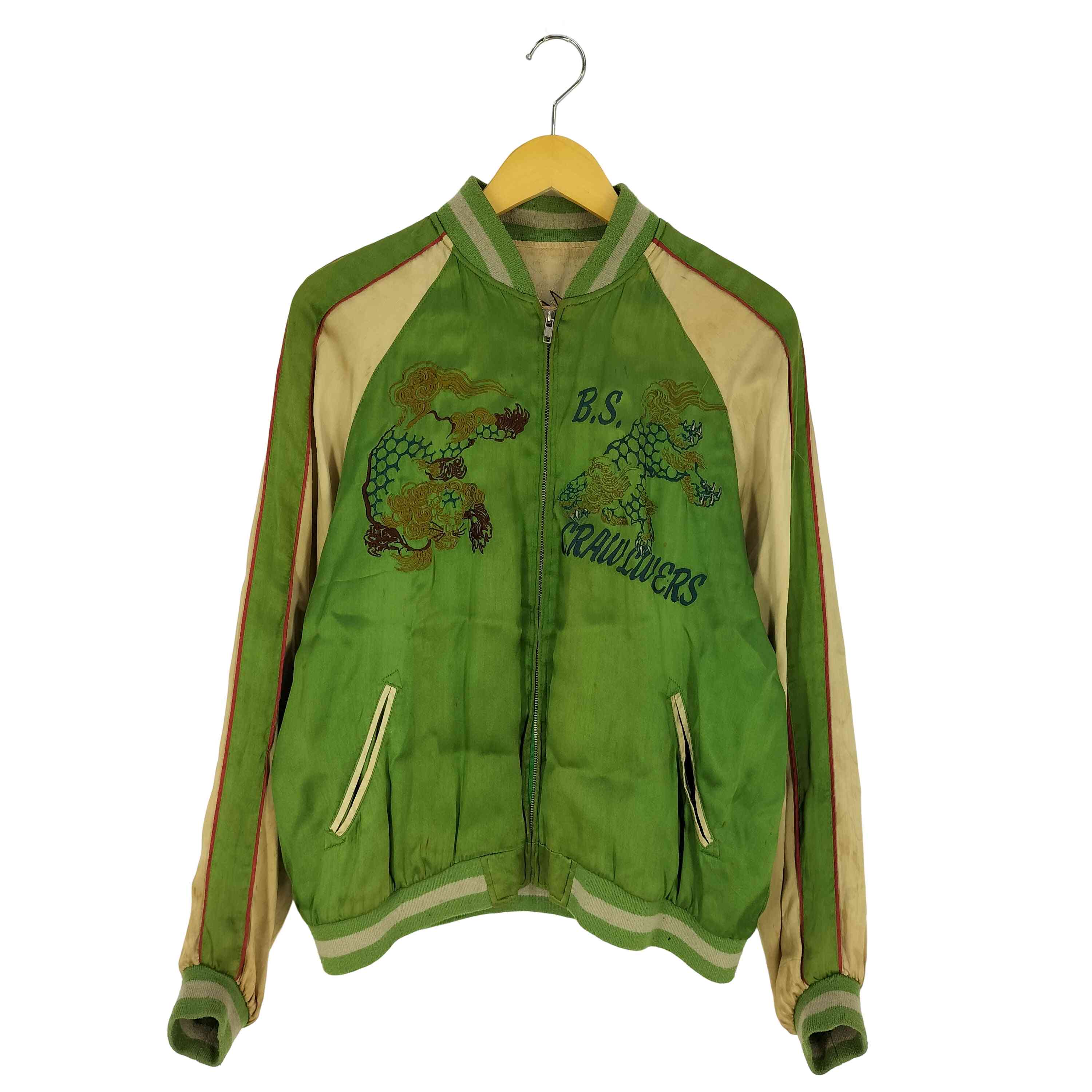 Back Street Crawler 90s リバーシブル　スカジャン　刺繍 Back Street Crawler 90s リバーシブル スカジャン 刺繍