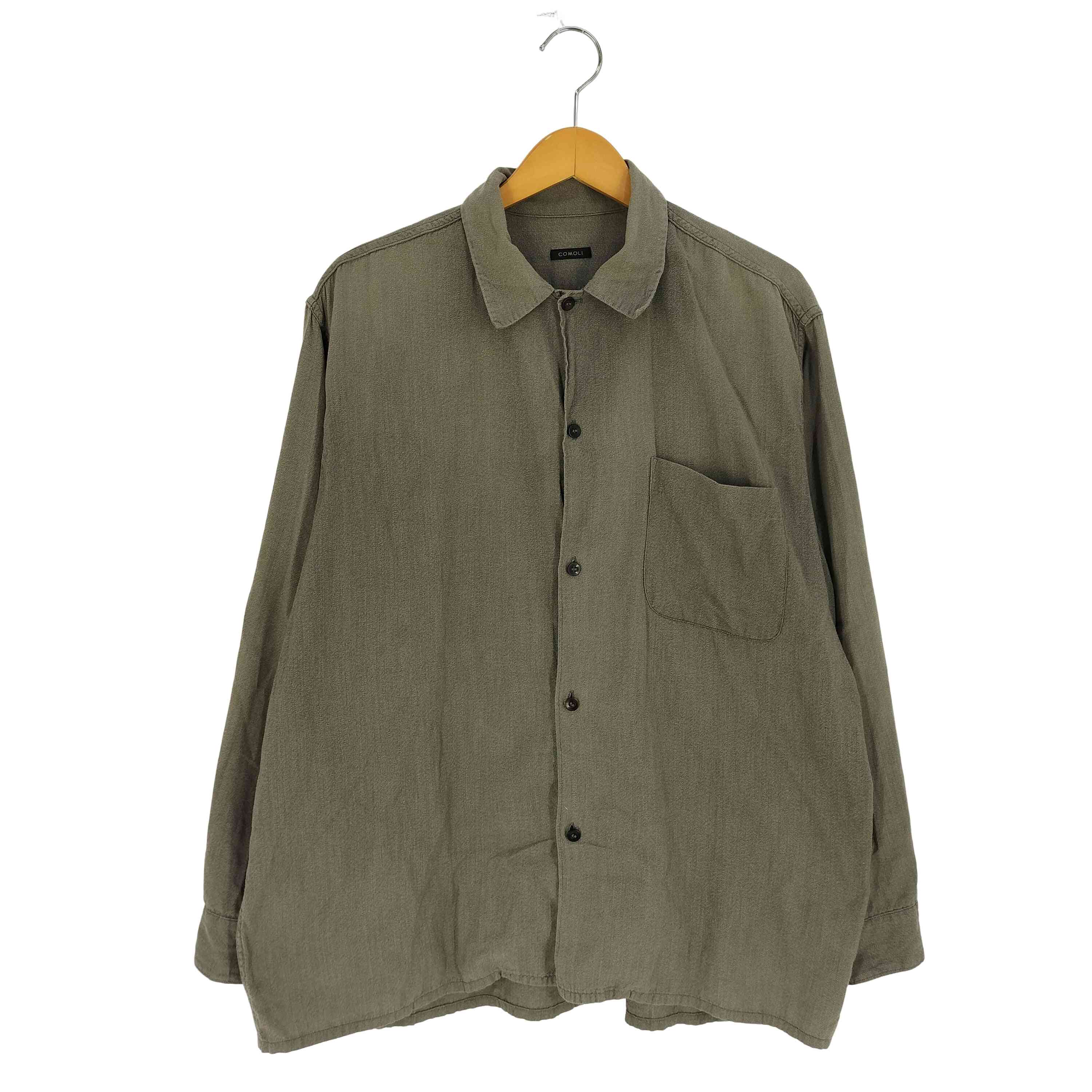 comoliヨリ杢オープンカラーシャツ □COMOLI(コモリ) ヨリ杢オープンカラーシャツ ￥32000＋TAX