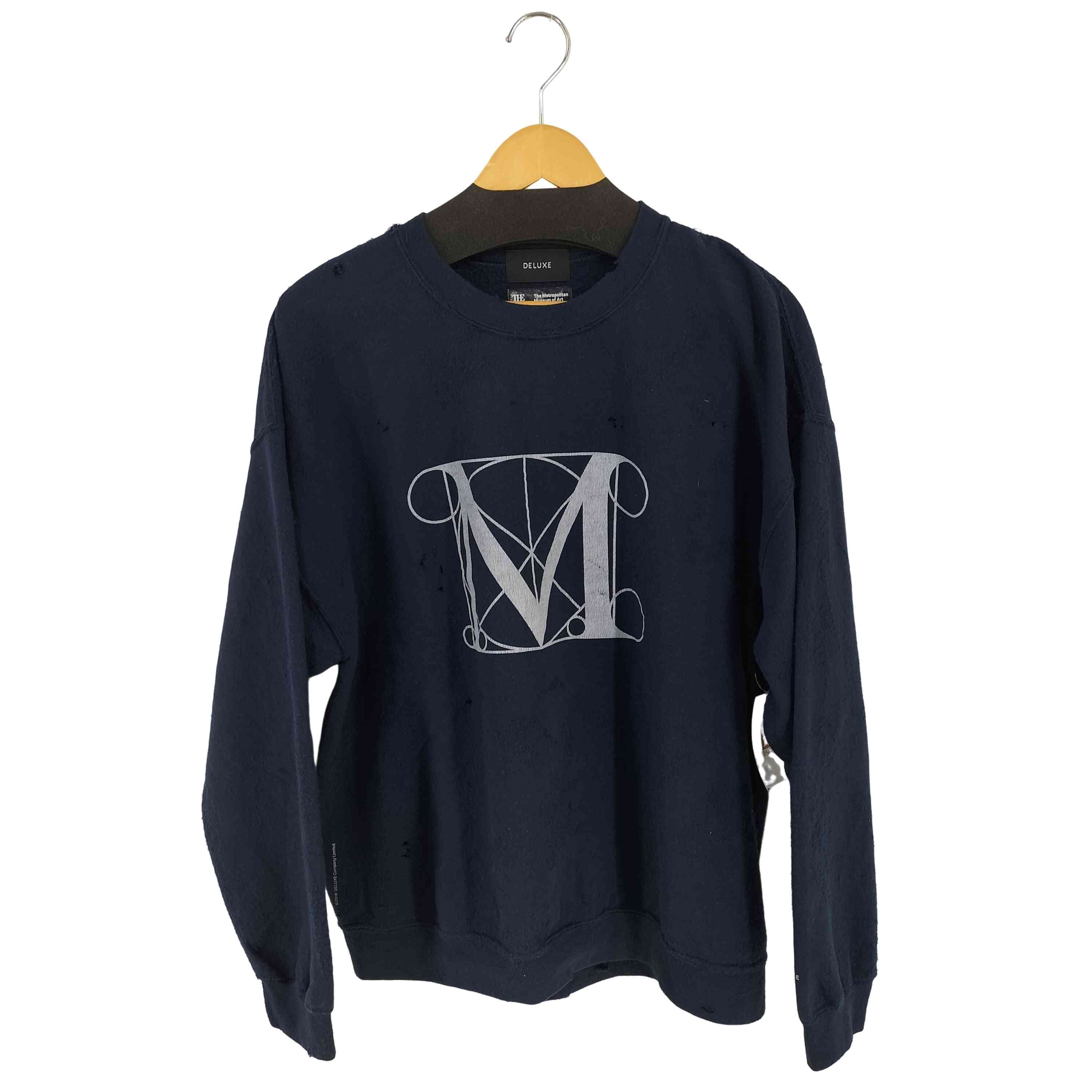 DELUXE(デラックス) THE MET CREW NACY メンズ  L【中古】【ブランド古着バズストア】 デラックス DELUXE THE MET CREW NACY メンズ L – ブランド古着買取