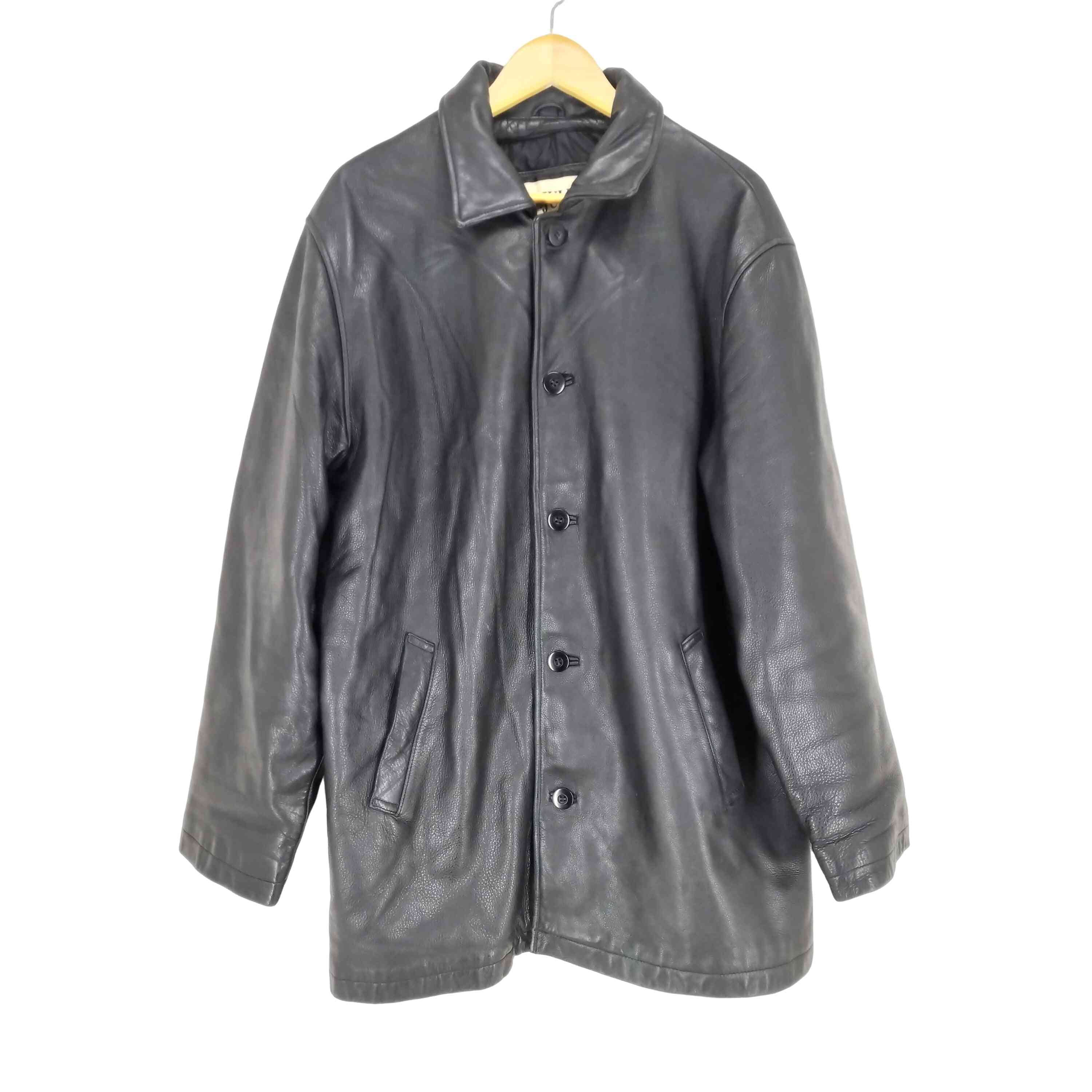 M.JULIAN WILSONS レザージャケット　ハーフコート 古着 M.JULIAN WILSONS/ウィルソンズレザー/フロントボタン