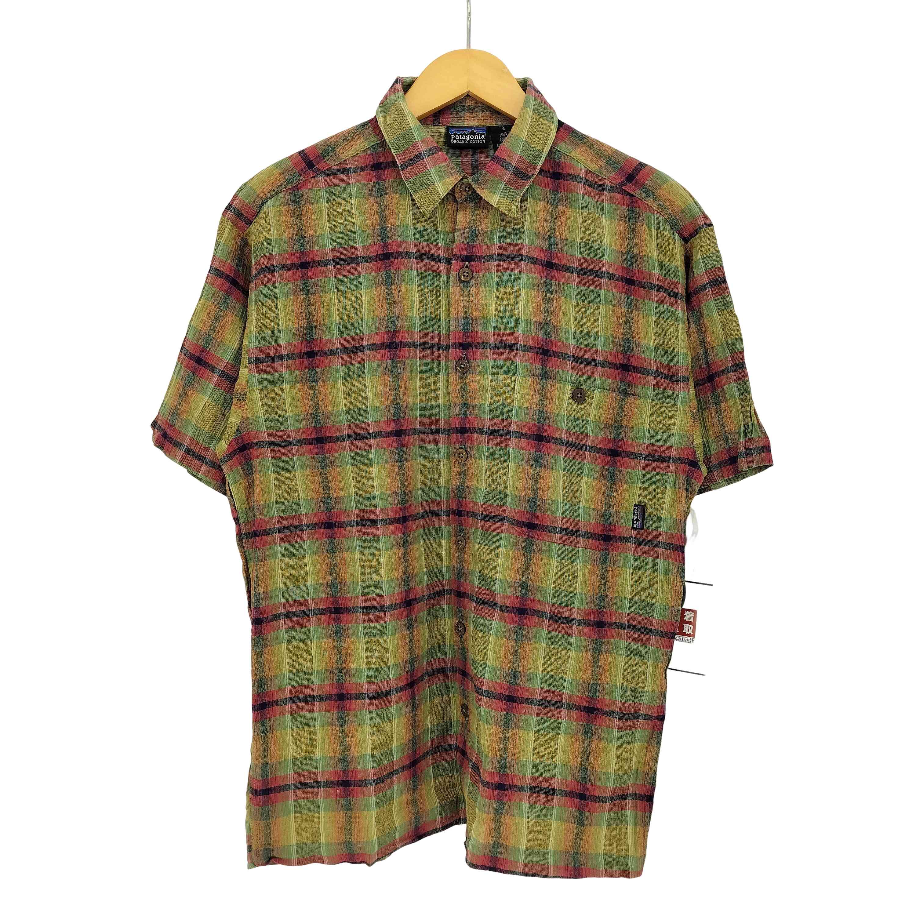 パタゴニア patagonia 99年製 A/C Yarn-Dye Shirt 半袖 チェックシャツ 