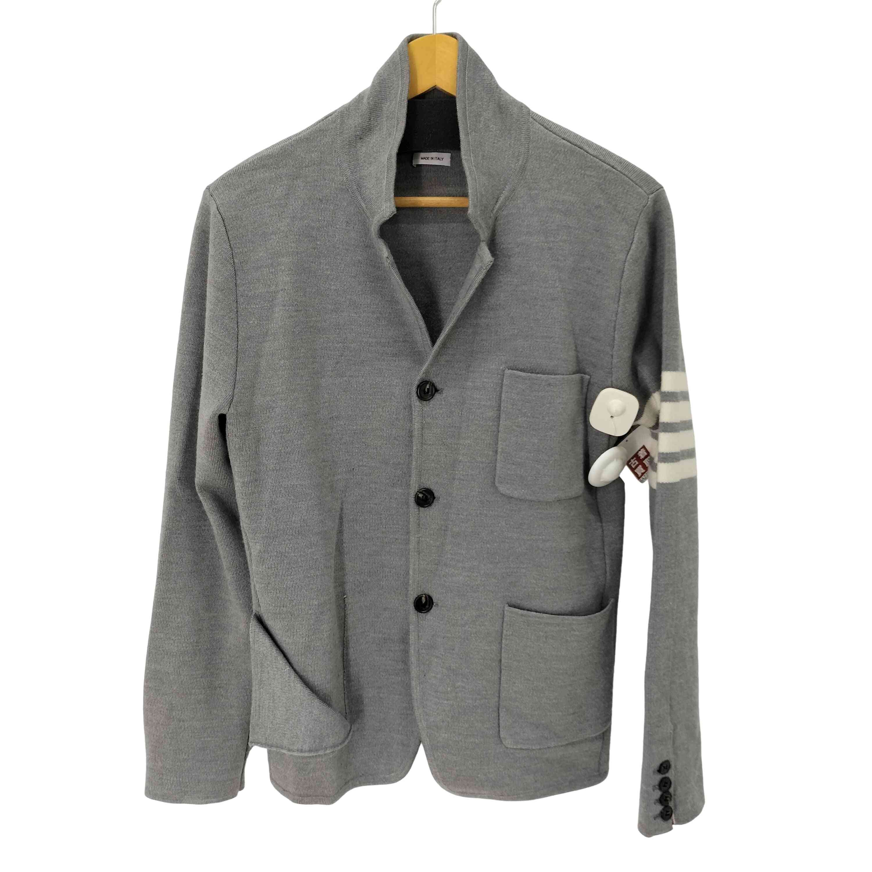 トムブラウン THOM BROWNE ウールニット3Bテーラードジャケット メンズ