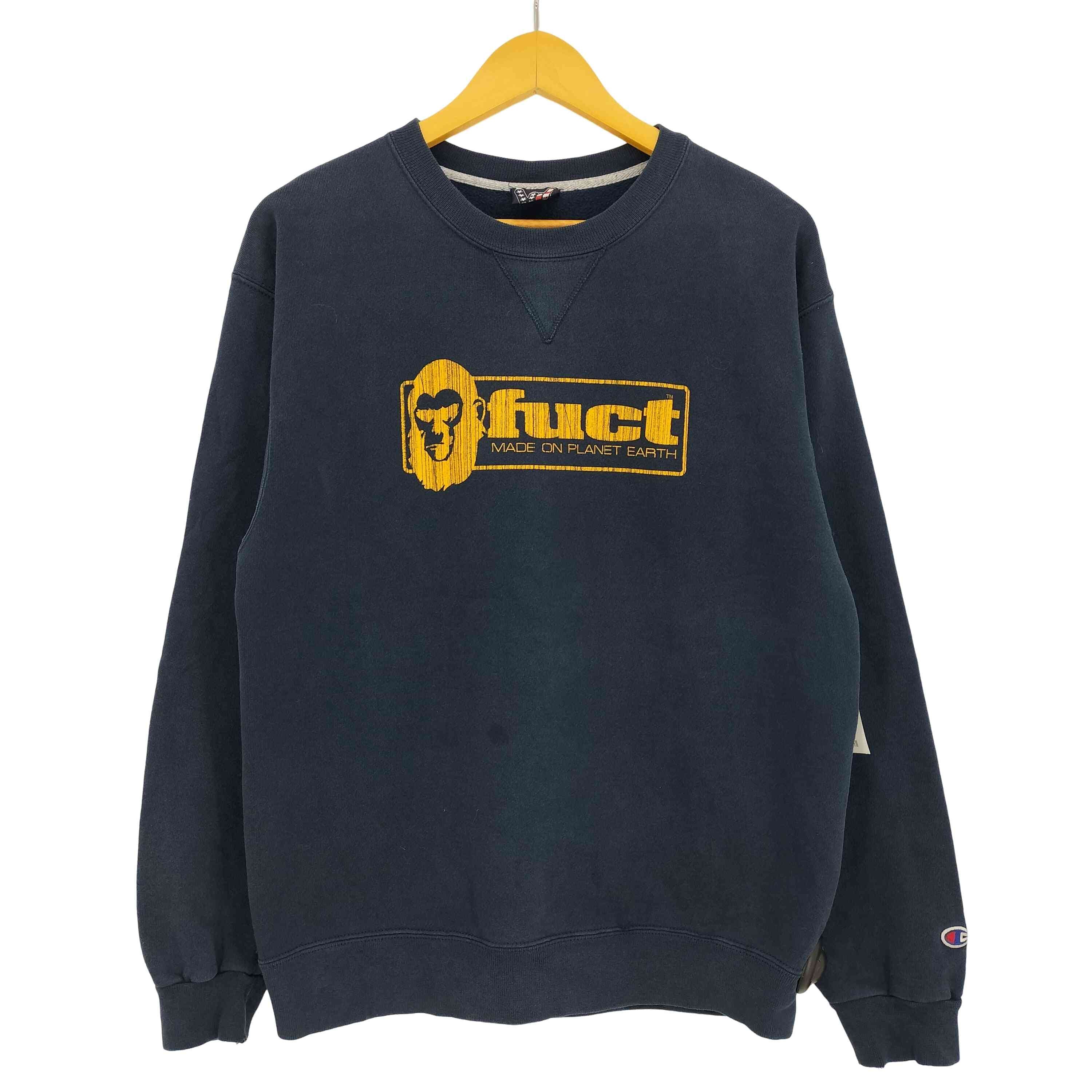 超希少　fuct×champion ファクト　チャンピオン　スウェット　レア 希少 FUCT チャンピオン コラボ スウェット 長袖 ファクト OG