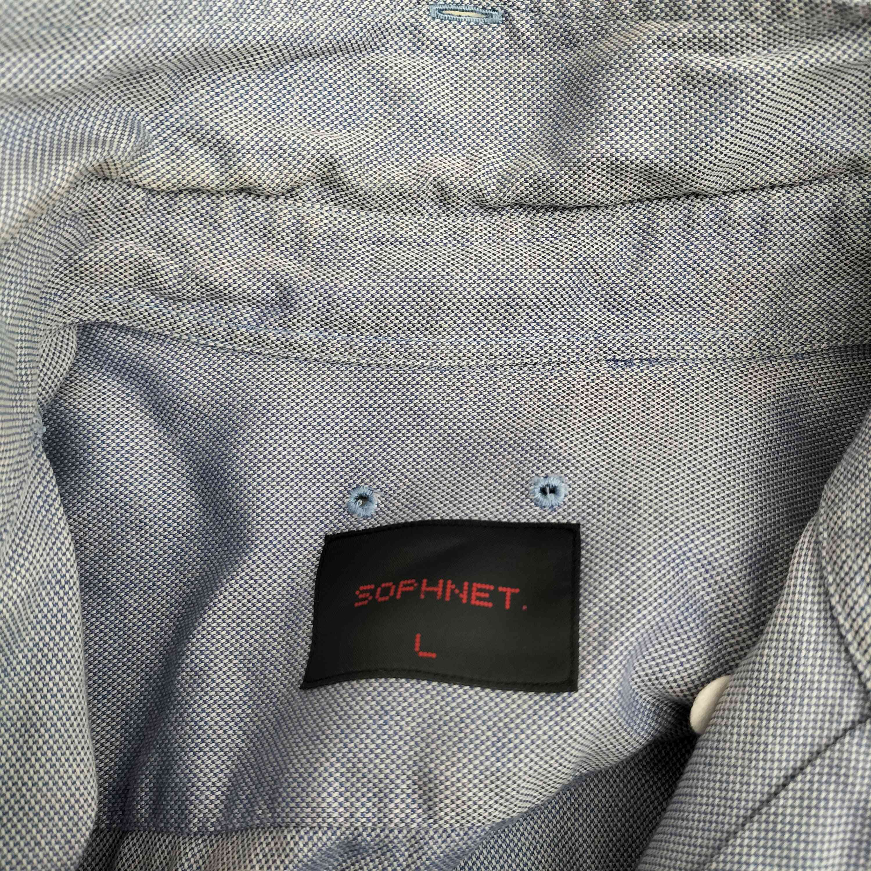 ソフネット SOPHNET. 転写プリント ボタンダウンシャツ メンズ