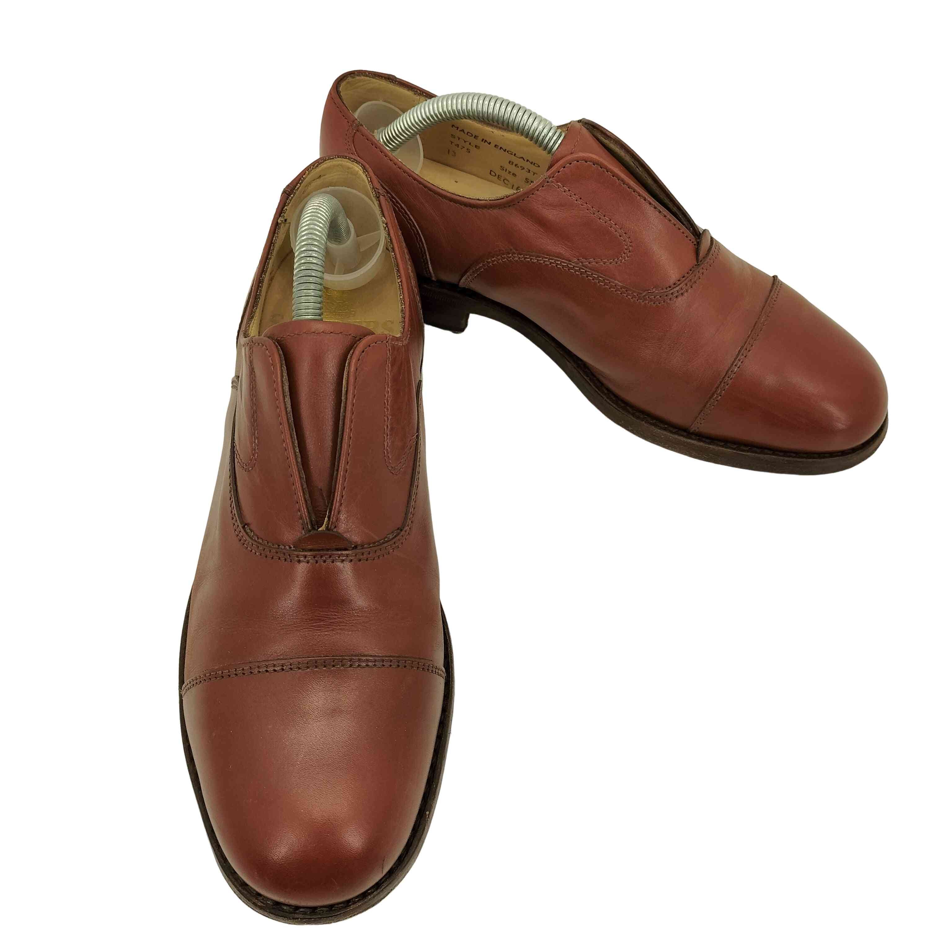 Sanders(サンダース) NO LACE SHOE レザースリッポン レディース  UK 5S【中古】【ブランド古着バズストア】 サンダース Sanders NO LACE SHOE レザースリッポン レディース UK 5S