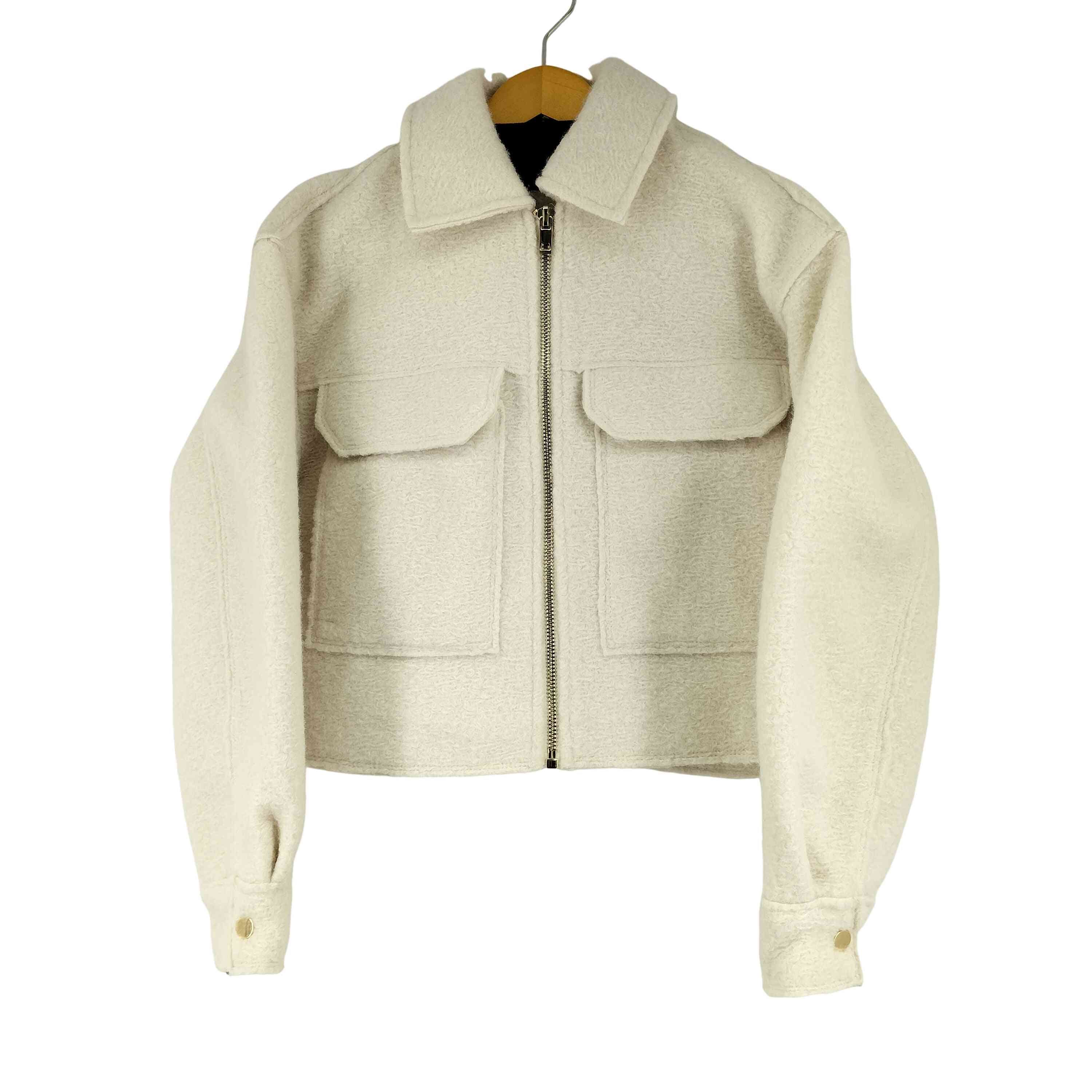 ザラ ZARA パッチワーク ニット カーディガン レディース import