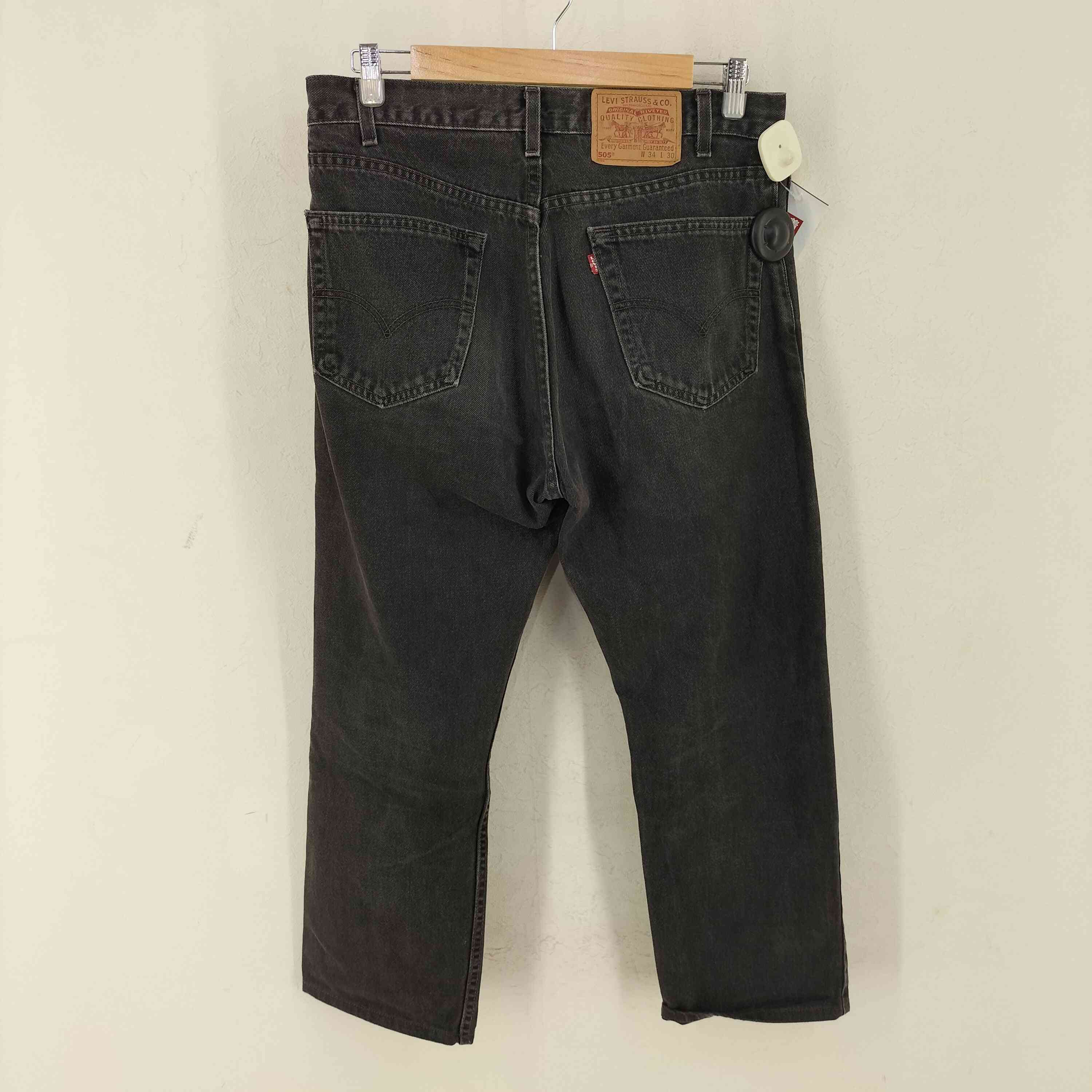 リーバイス Levis USA製 ボタン裏511刻印 505 後染め ブラックデニム