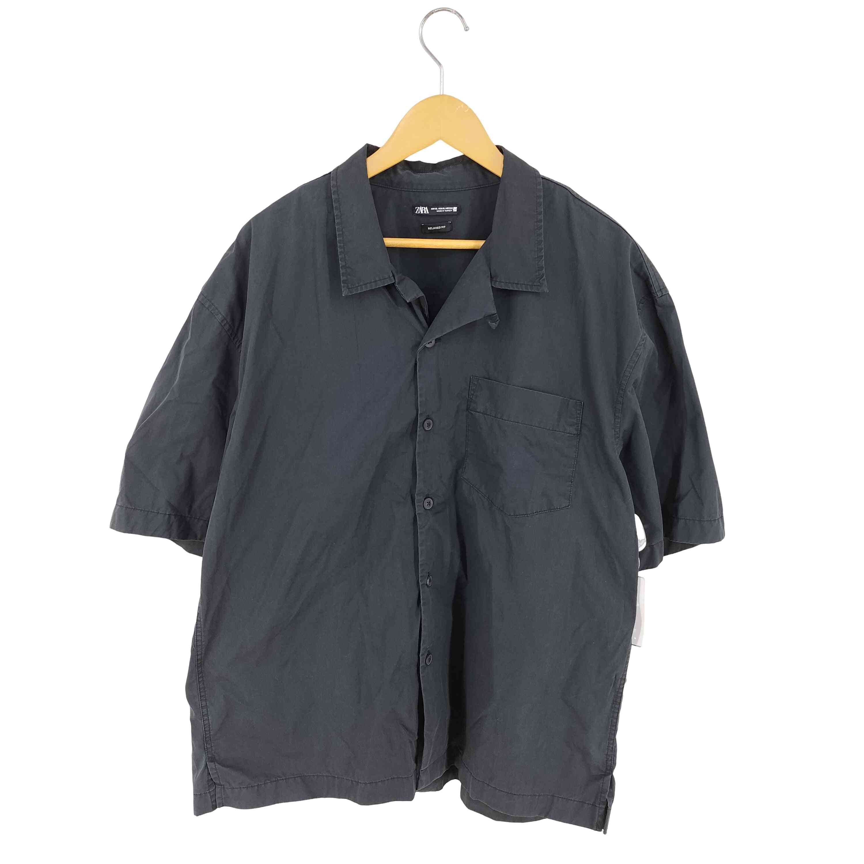 ザラ ZARA 幾何学柄 ハイネックワンピース レディース import：M