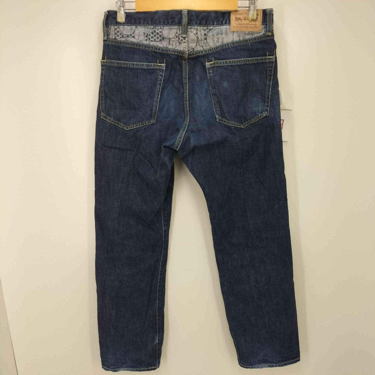 STUSSY/ステューシー WORKGEAR レザーパッチ デニムパンツ 32
