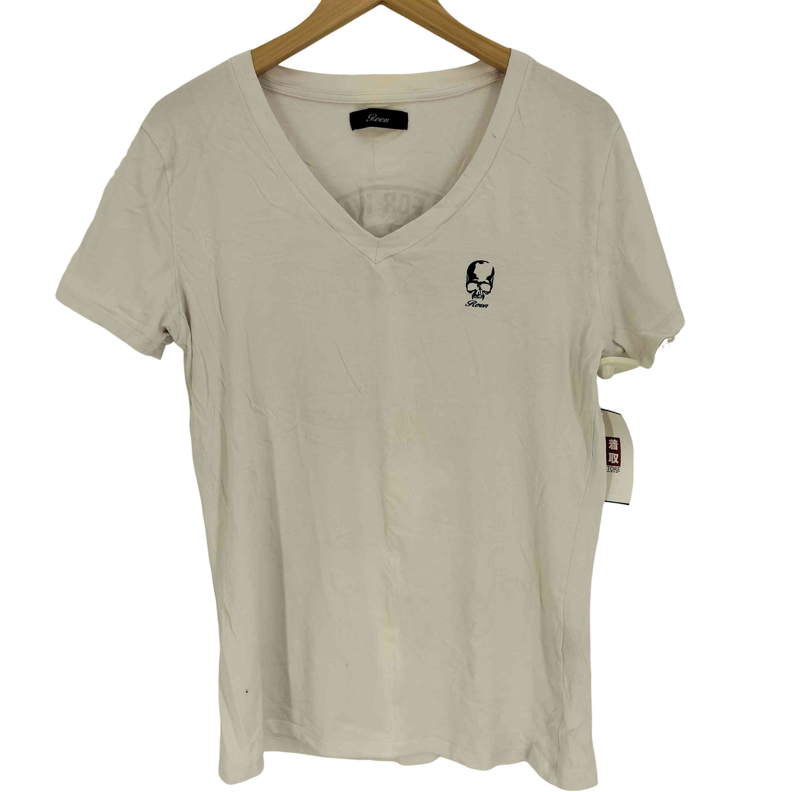 ロエン レオパード スカルTシャツ サイズ表記46 Roen（Tシャツ