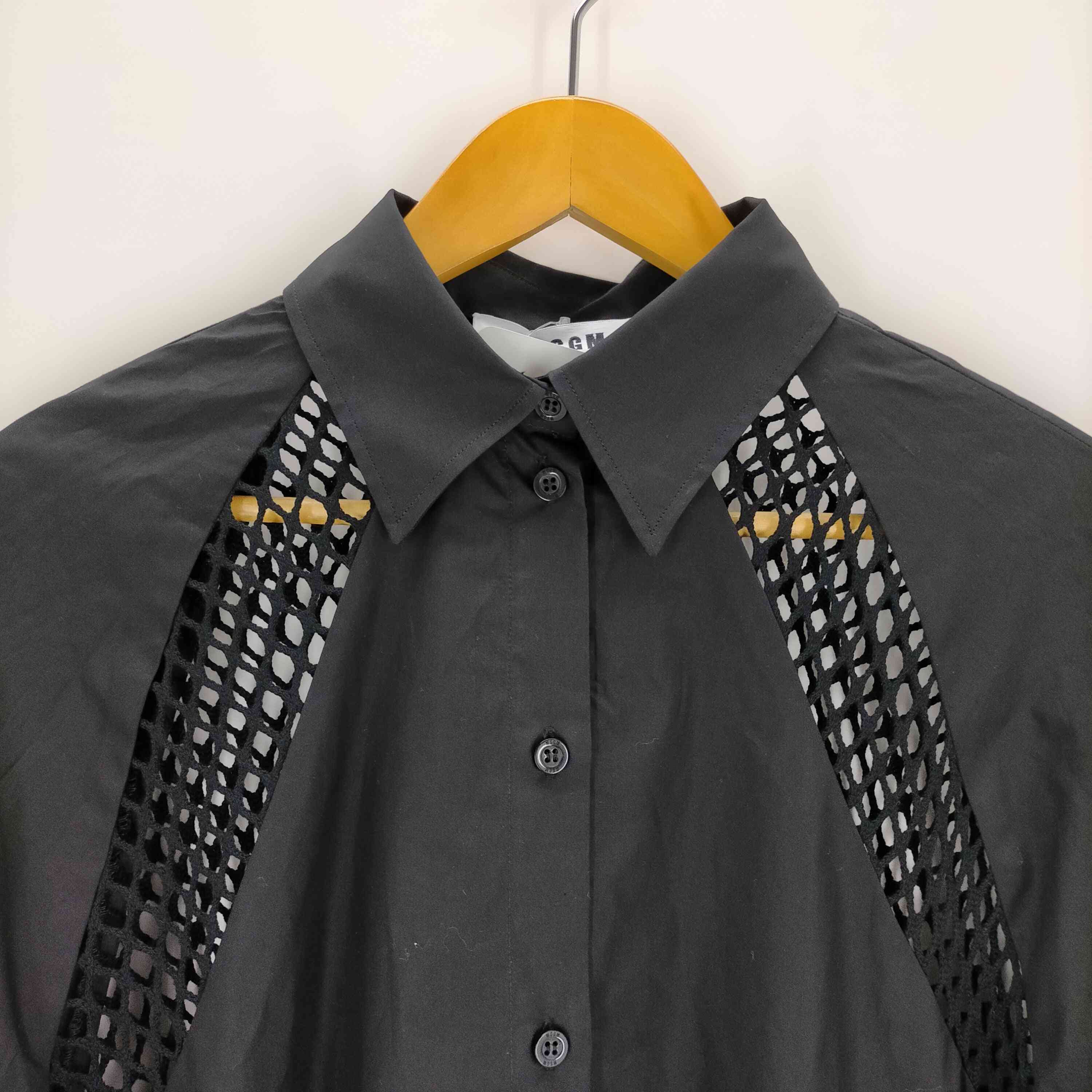 エムエスジーエム MSGM MESH MIX LONG BLOUSE レディース 36