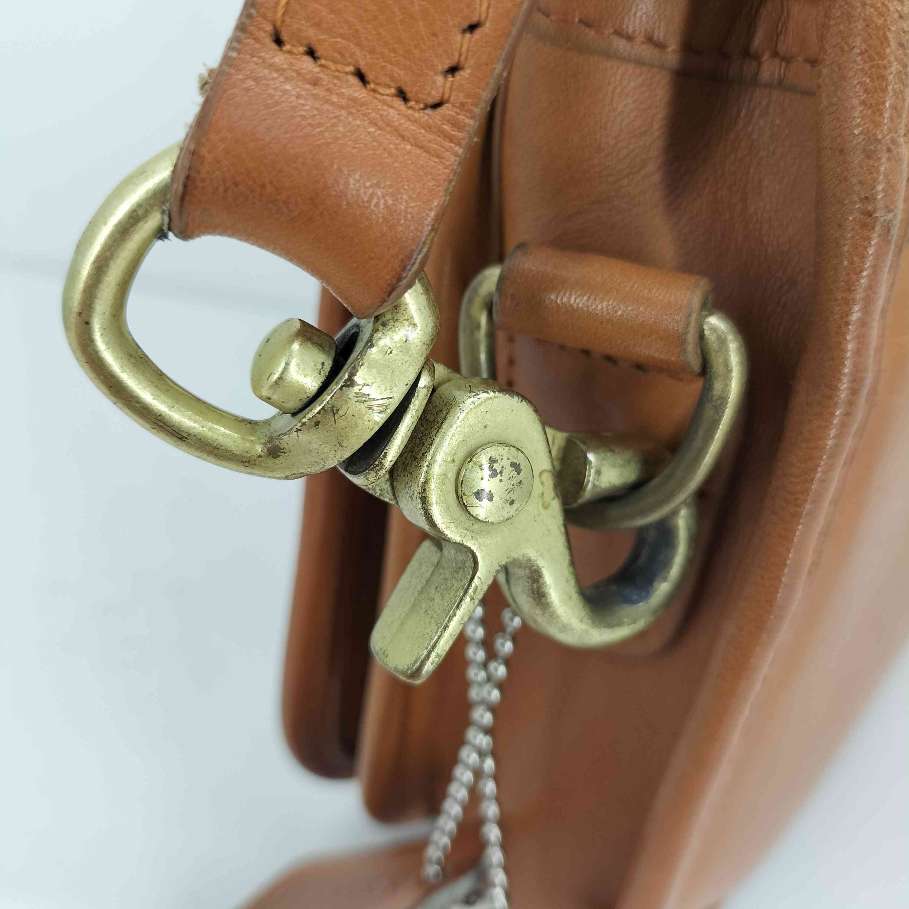 コーチ COACH OLD USA製 ターンロック レザー ショルダーバッグ 