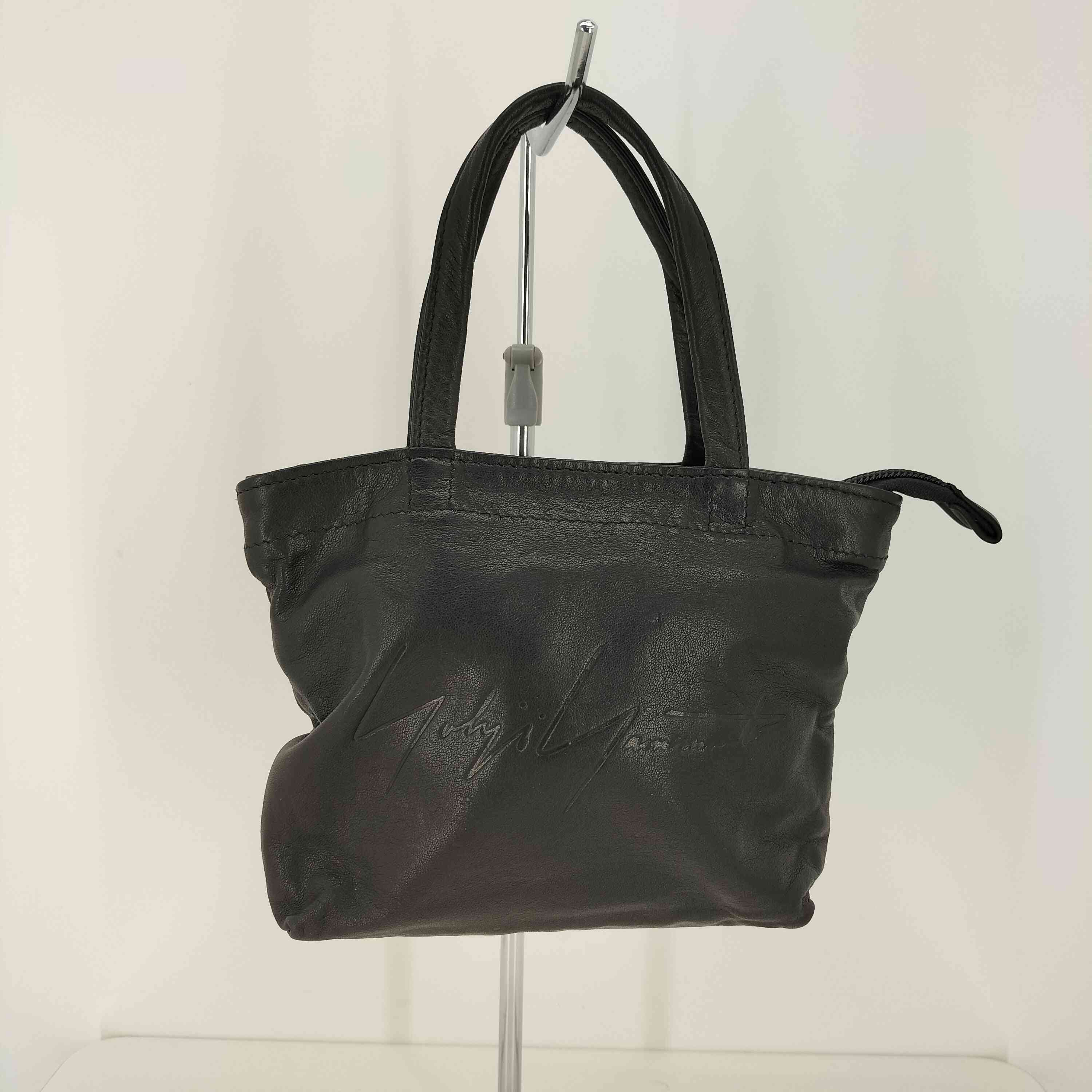 ヨウジヤマモト Yohji Yamamoto NOVELTY レザー ミニトート