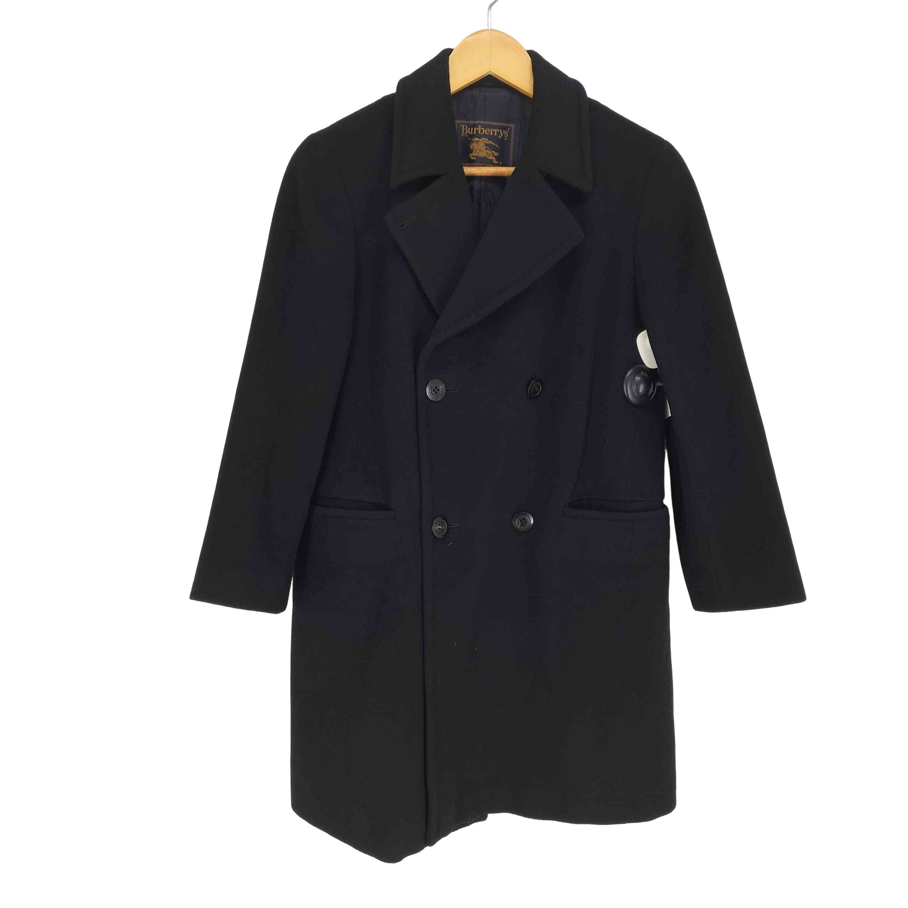 バーバリーブラックレーベル ステンカラーコート ノバチェック LL 黒