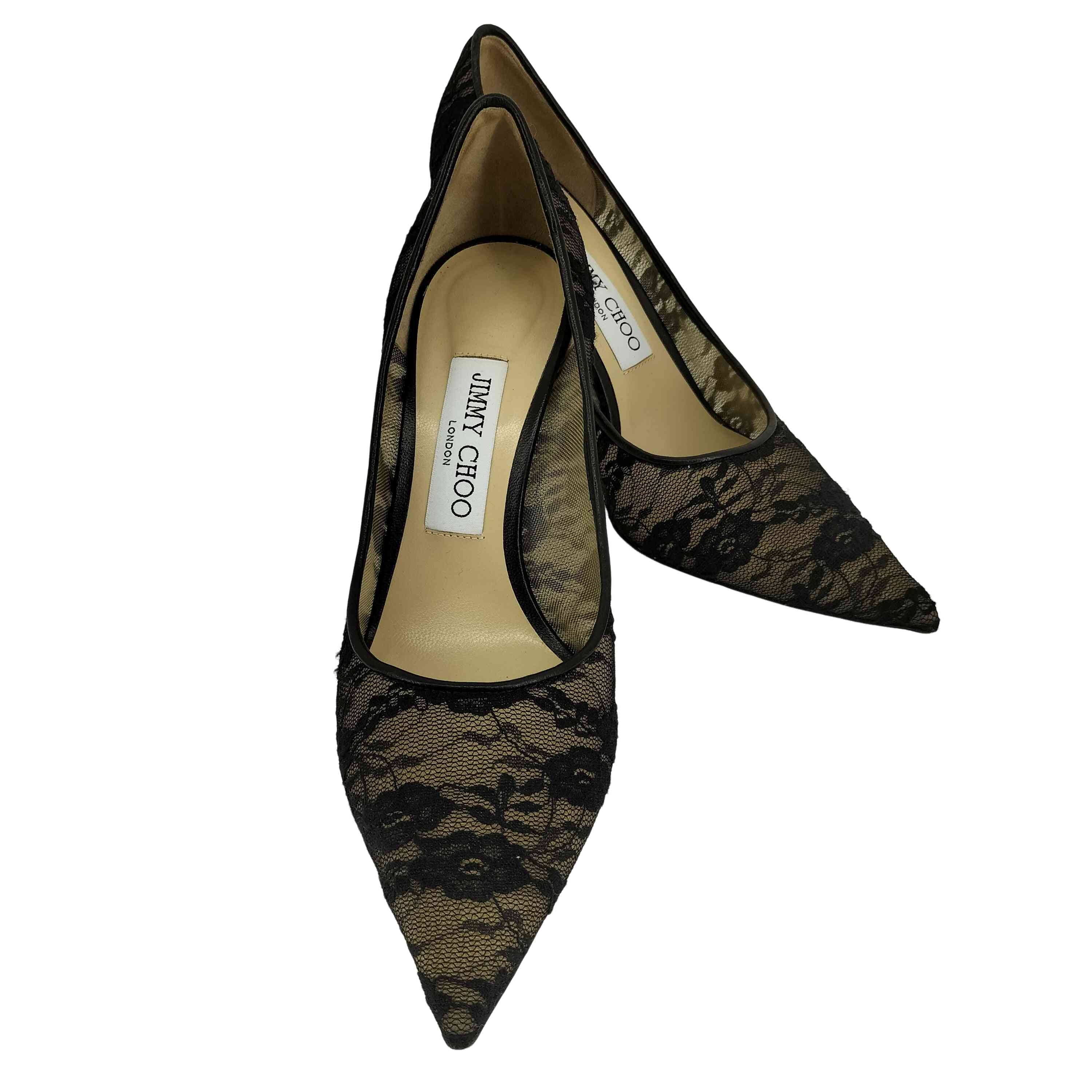 ジミーチュウ JIMMY CHOO スエード ピンヒール パンプス