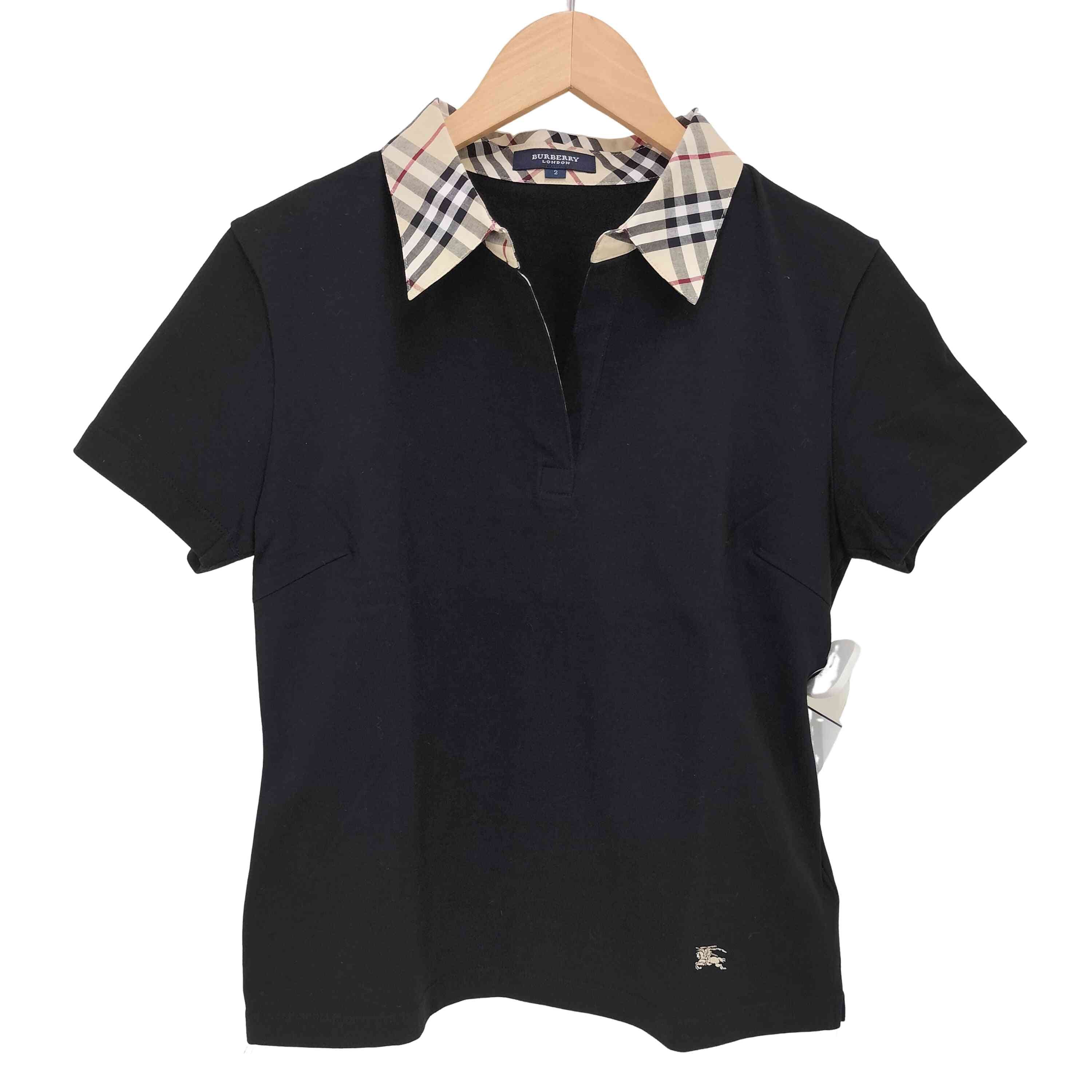 バーバリーロンドン　レディースポロシャツ　新品 バーバリー ロンドン BURBERRY LONDON ポロシャツ 長袖 ノバ