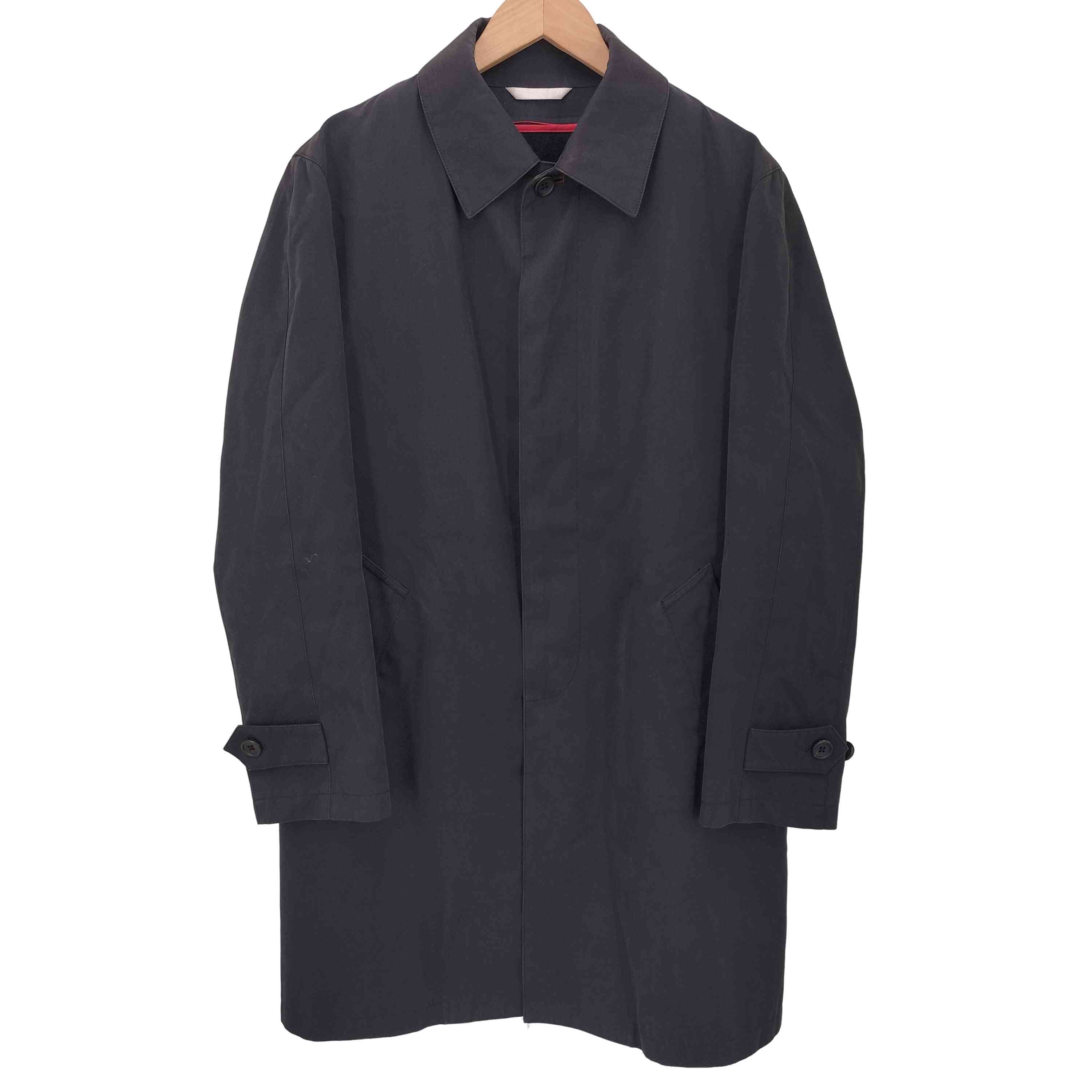 美品 ポールスミス 比翼仕立て 千鳥柄 ステンカラー コート ライナー付き Paul Smith (ポールスミス) 千鳥柄ライナー付きステンカラー比翼
