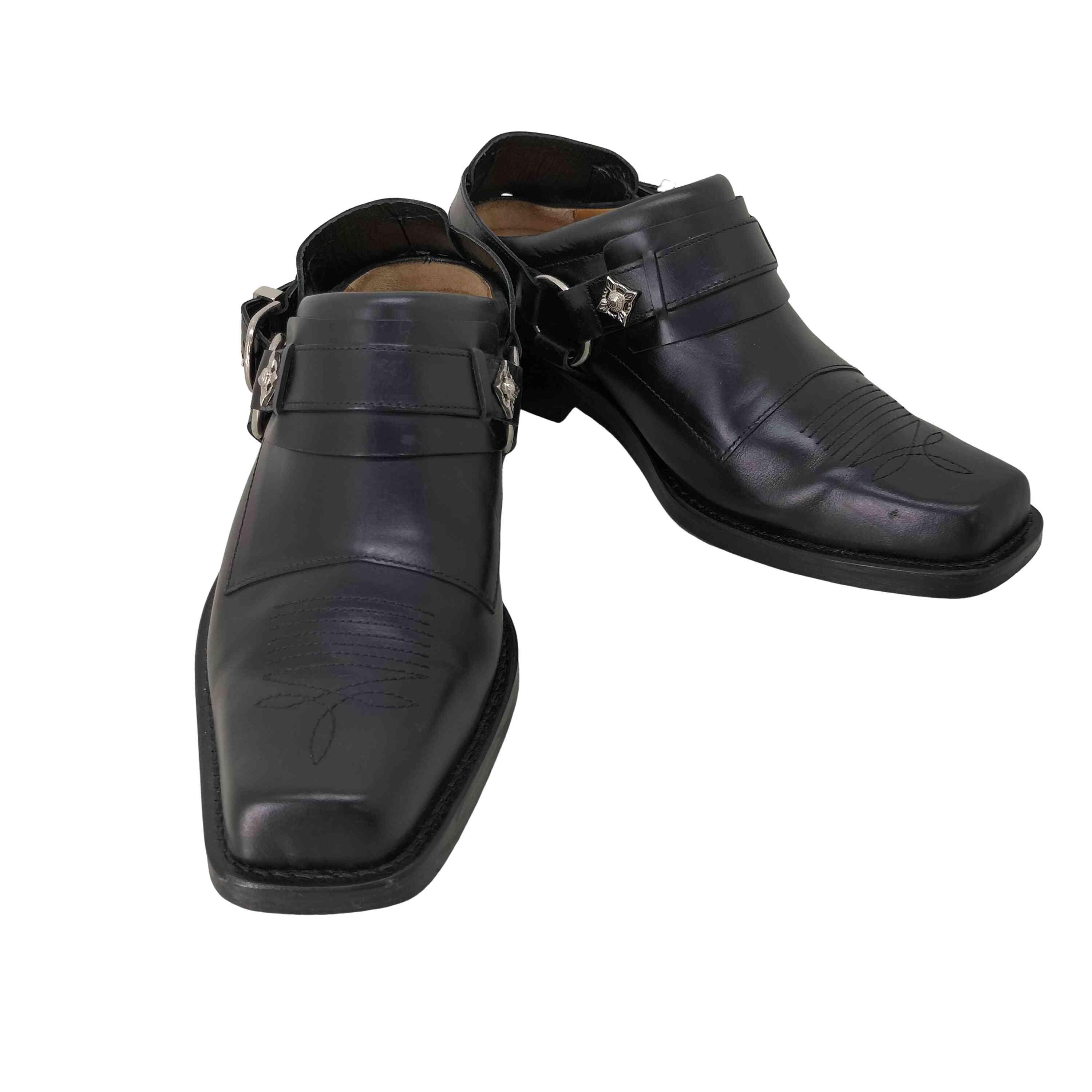 TOGA VIRILIS 4連コンチョベルトスウェードウエスタンブーツ TOGA VIRILIS VIRILIS(トーガビリリース) 4連コンチョベルト