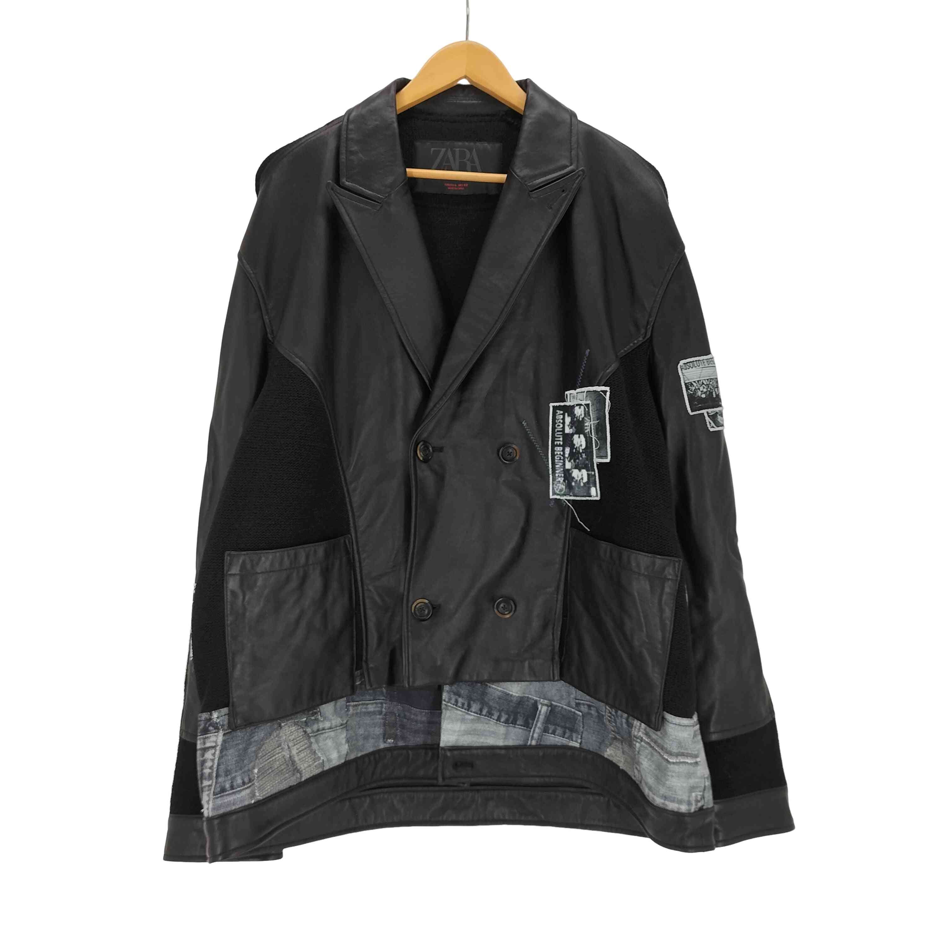 【ZARA×ANDERSSON BELL】ニットコンビレザージャケット ニットコンビレザージャケット X ANDERSSON BELL - ブラック