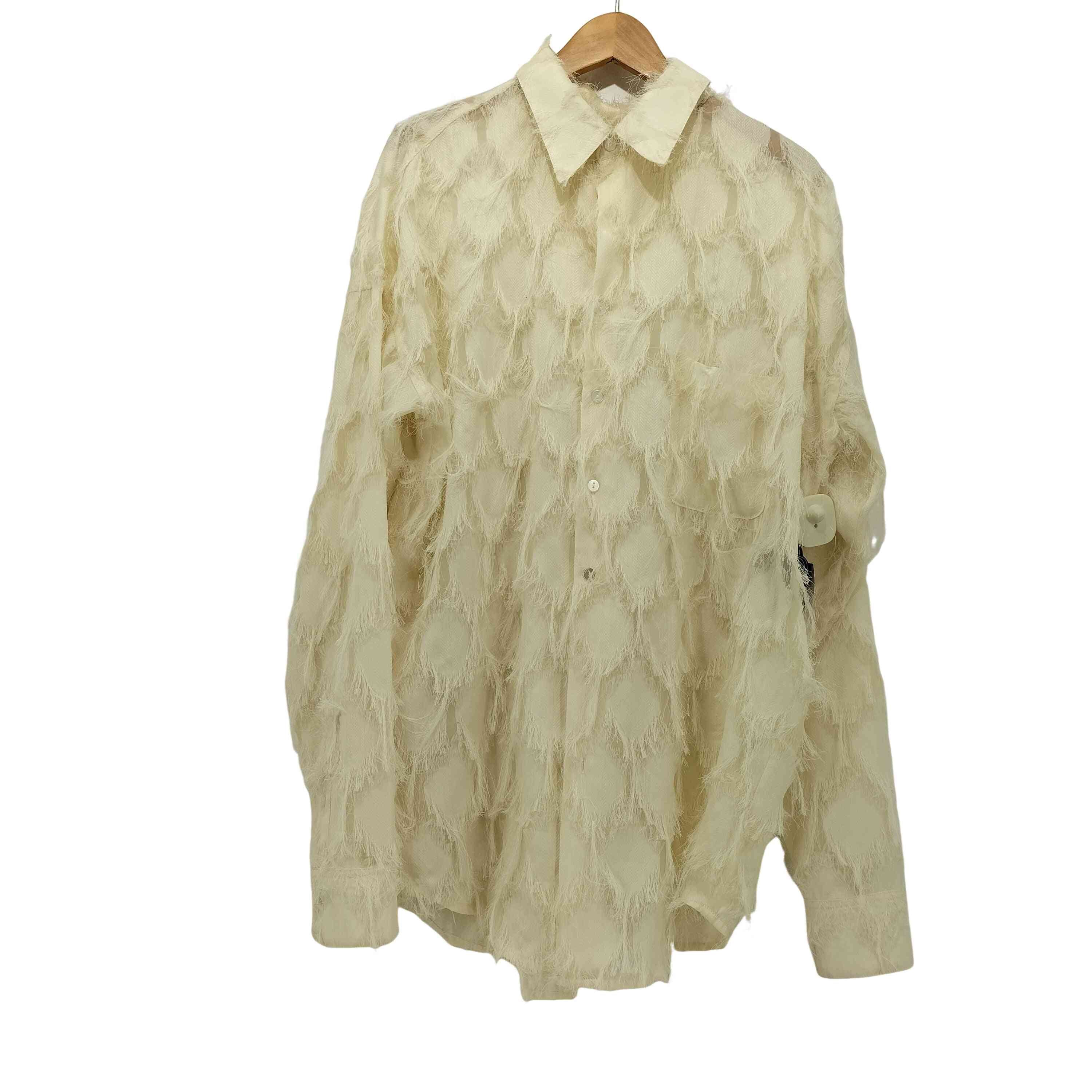 【SALE】 See seyto through シースルー / shirt fringe jacquard トップス