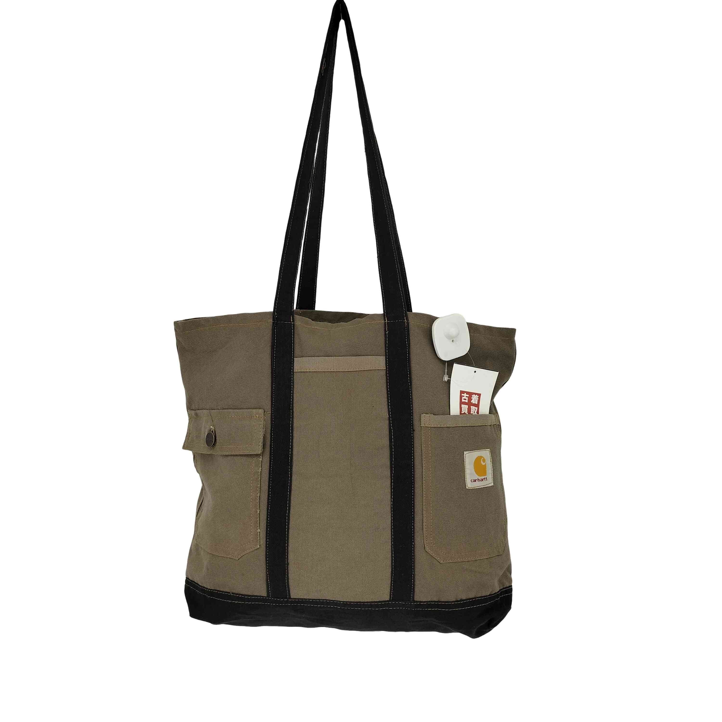 【美品】カーハート carhartt デニムリメイクトート NO MORE WAR ノーモアウォー】 ビンテージ USA Carhartt