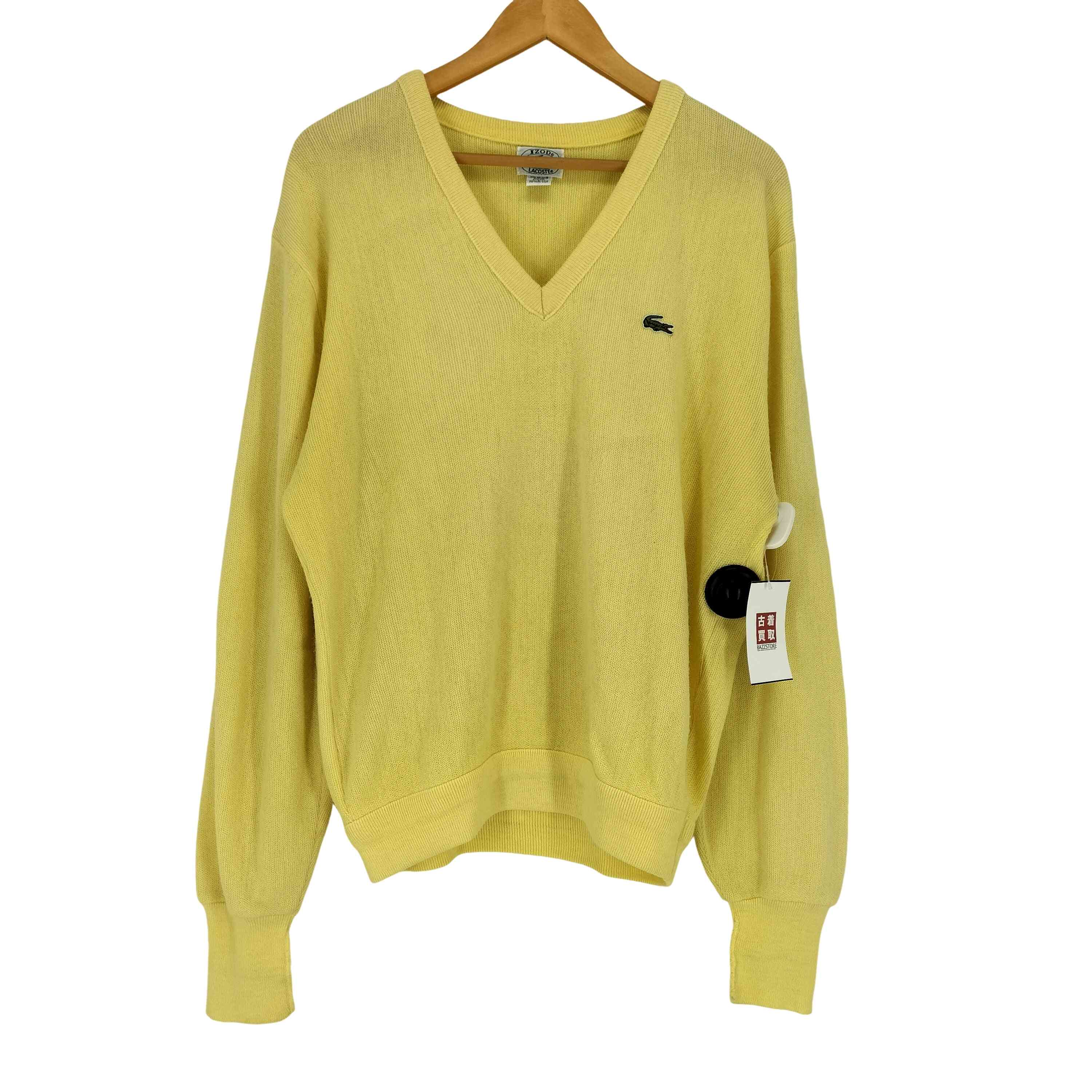 アイゾッドラコステ IZOD LACOSTE 70S-80S アクリルニットカーディガン