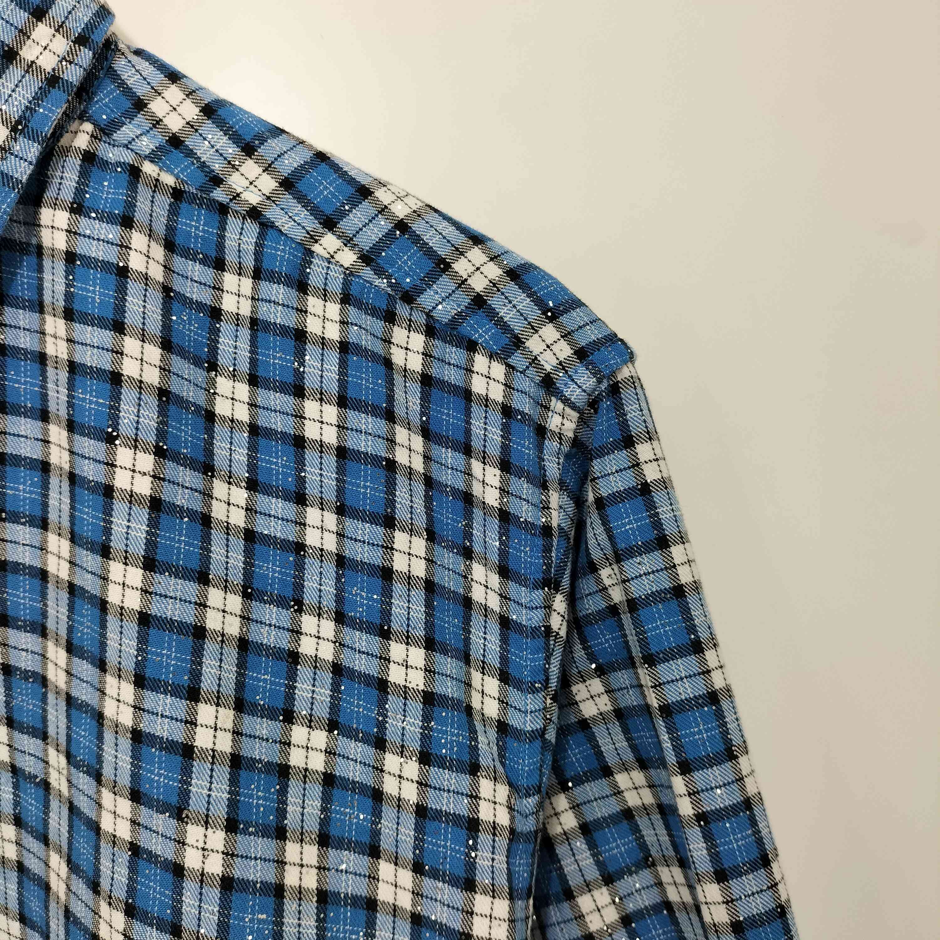ビームス BEAMS FUTURE ARCHIVE 25SS / GLITTER NELCHECK SHIRT メンズ 