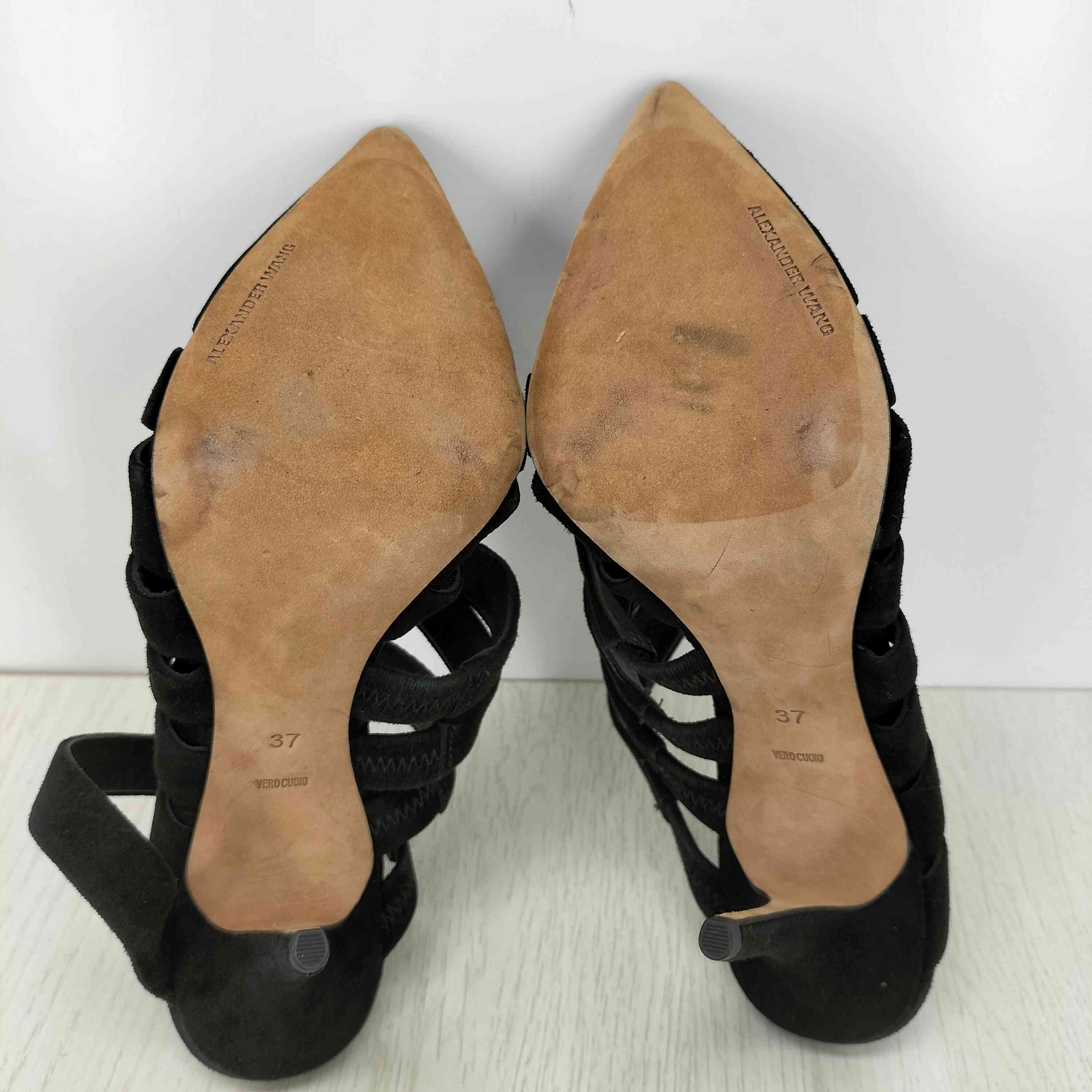 アレキサンダーワン ALEXANDER WANG スエード ヒール パンプス アレキサンダーワン Alexander Wang スエードストラップヒール