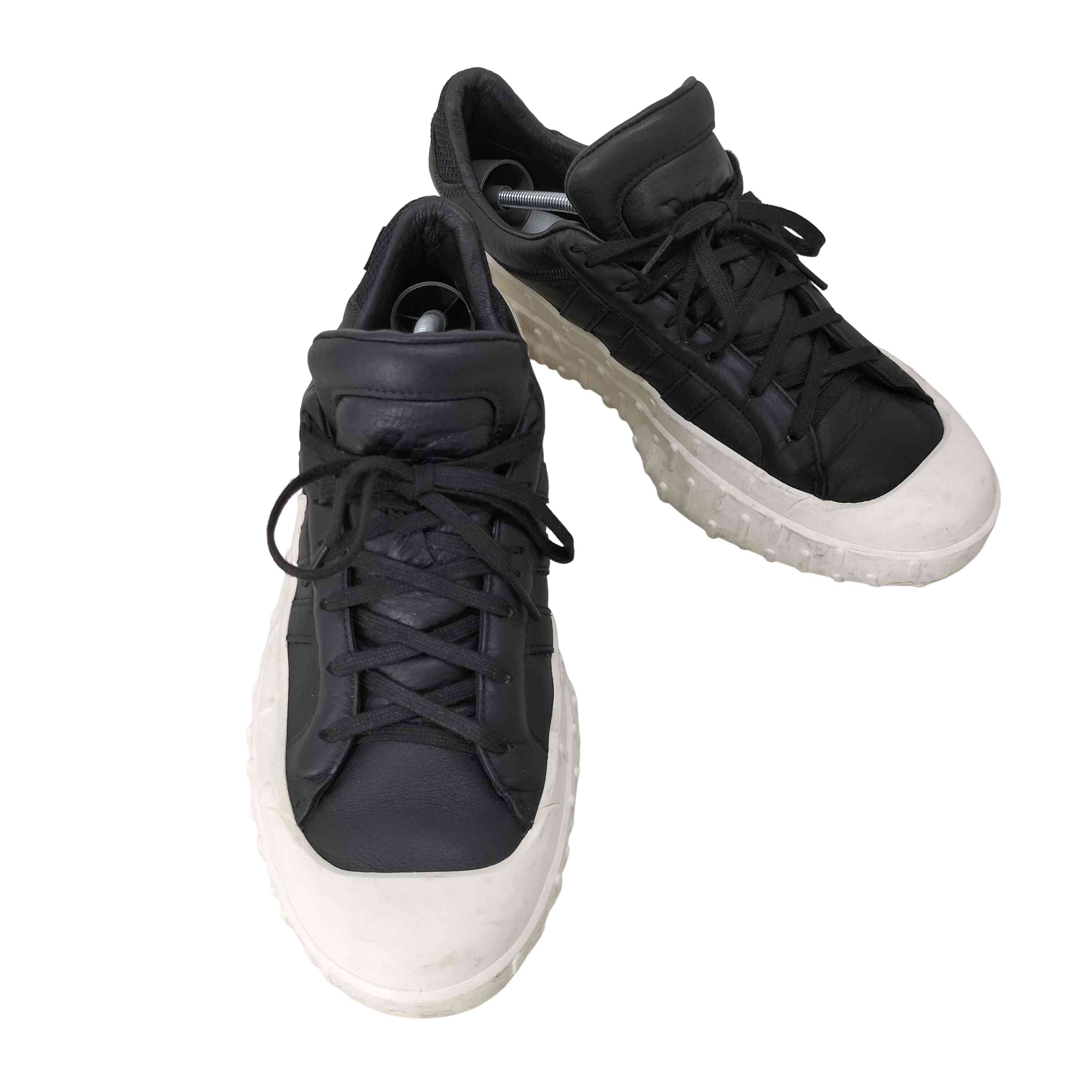 送料関税込み☆Y-3 レザー ロゴ スニーカー ワイスリー Y-3 レザーローカットスニーカー メンズ JPN:28.5