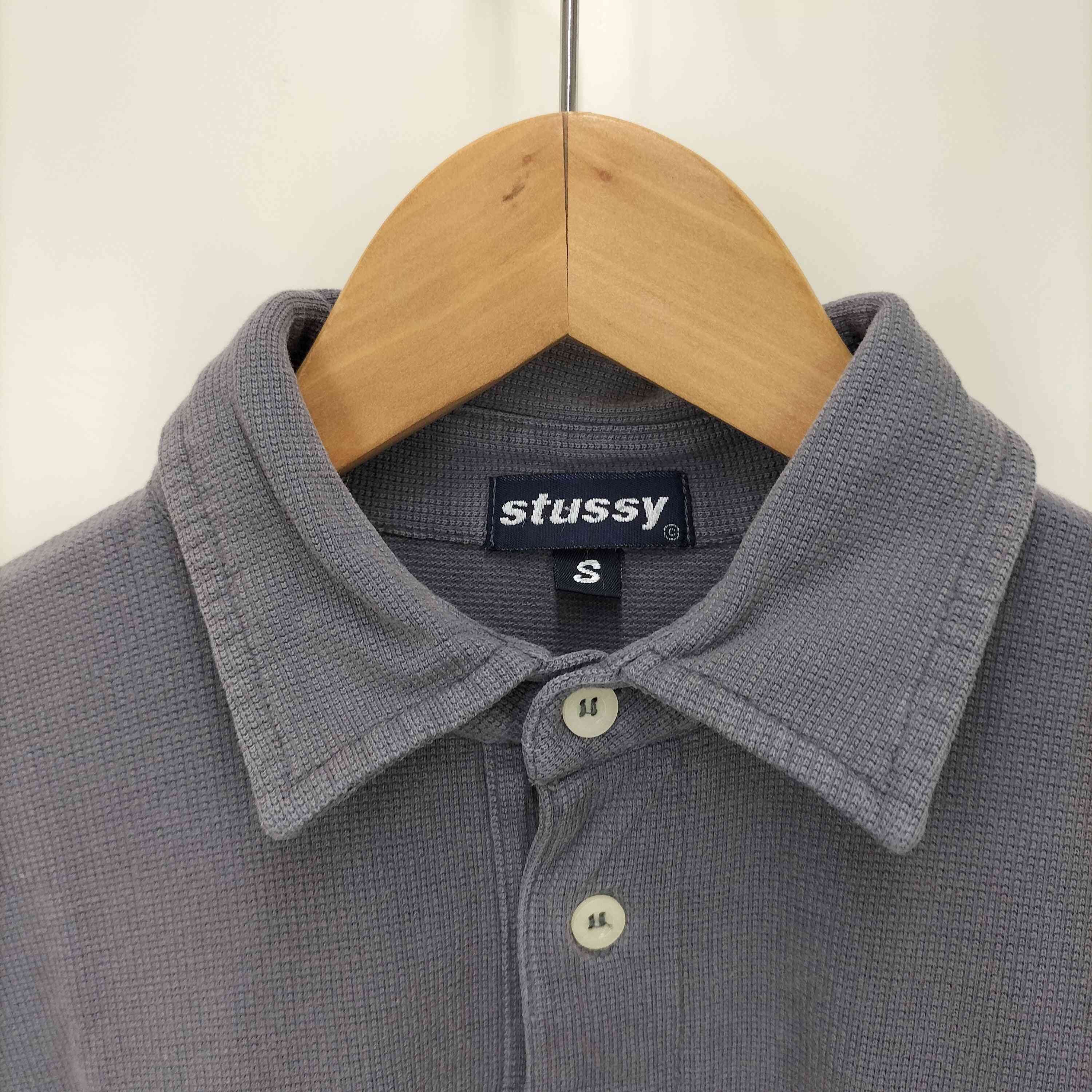 1391 old stussy ステューシー レア✨ヴィンテージ ポロシャツ ステューシー Stussy 80-90S OLD バーバラ 紺タグ ワンポイント
