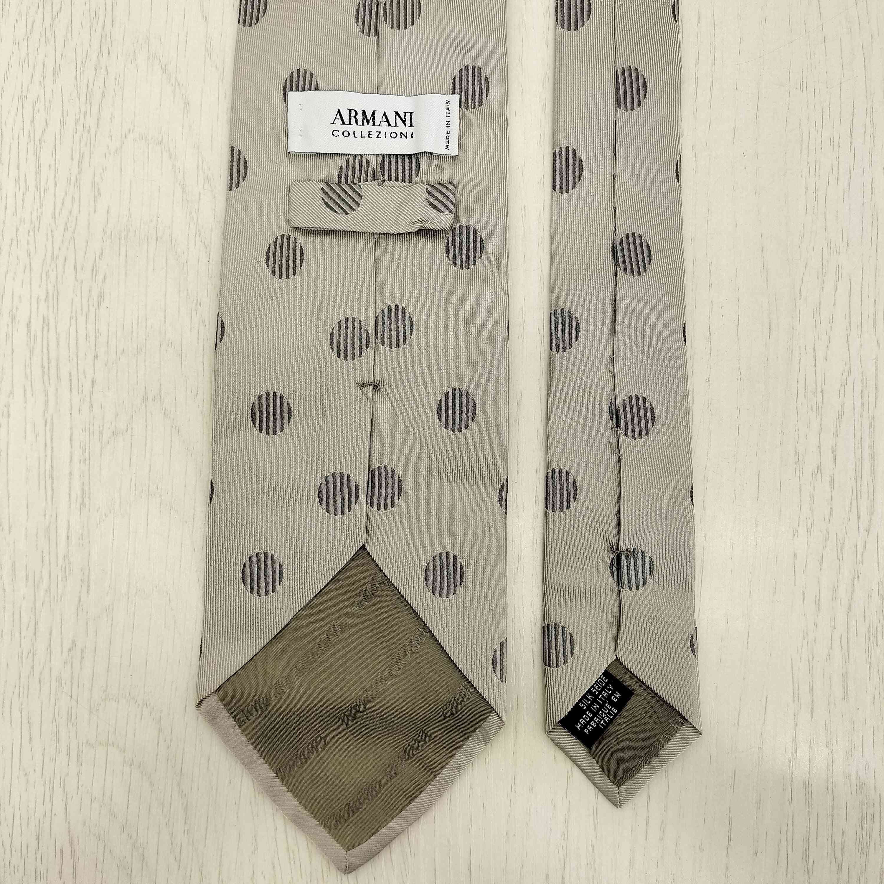 1円 美品 アルマーニ ARMANI ドット シルク メンズ ネクタイ 黒