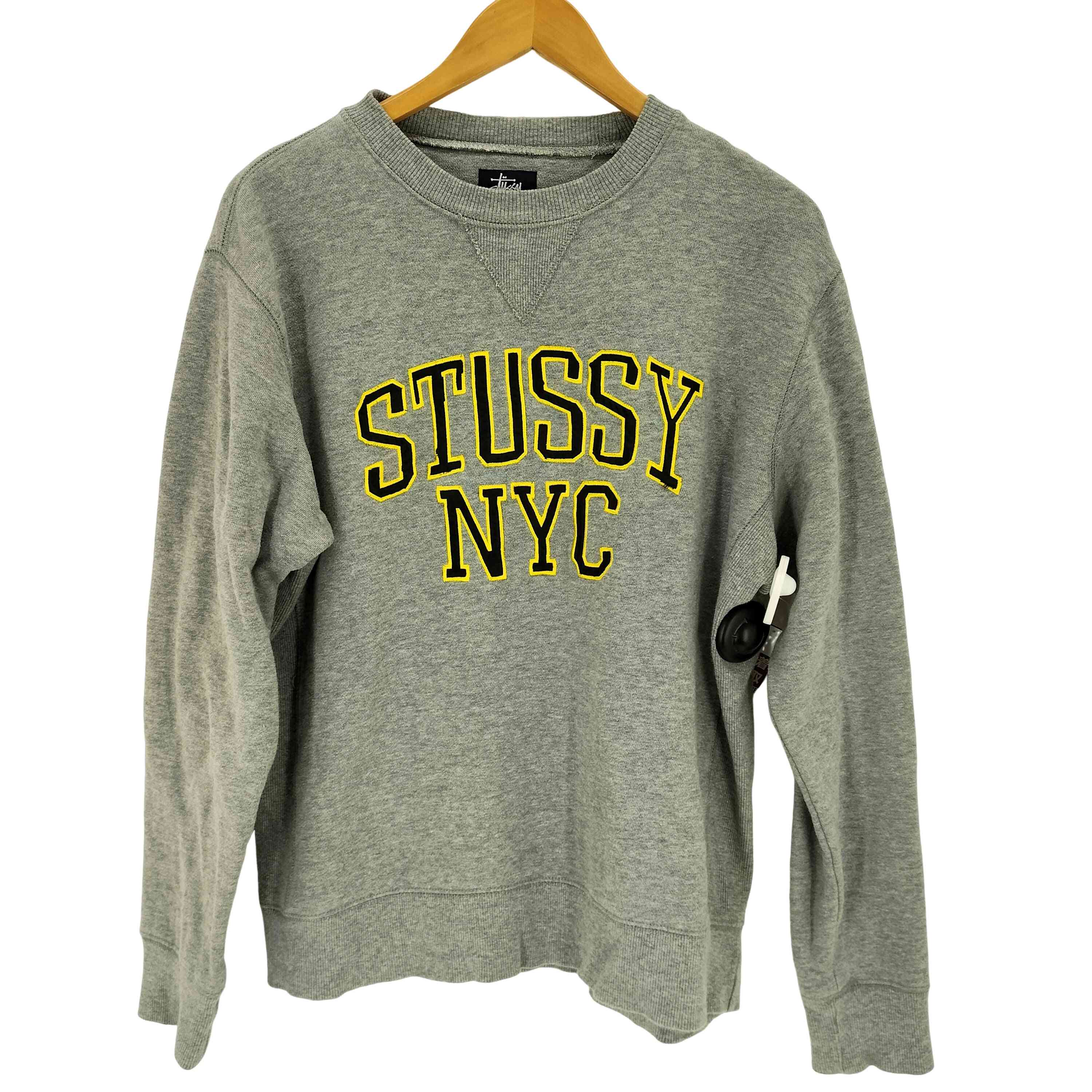 未使用 90s 00s OLD STUSSY アップリケ刺繍スウェット　紺タグ 未使用 90s 00s OLD STUSSY アップリケ刺繍スウェット 紺タグ - メルカリ