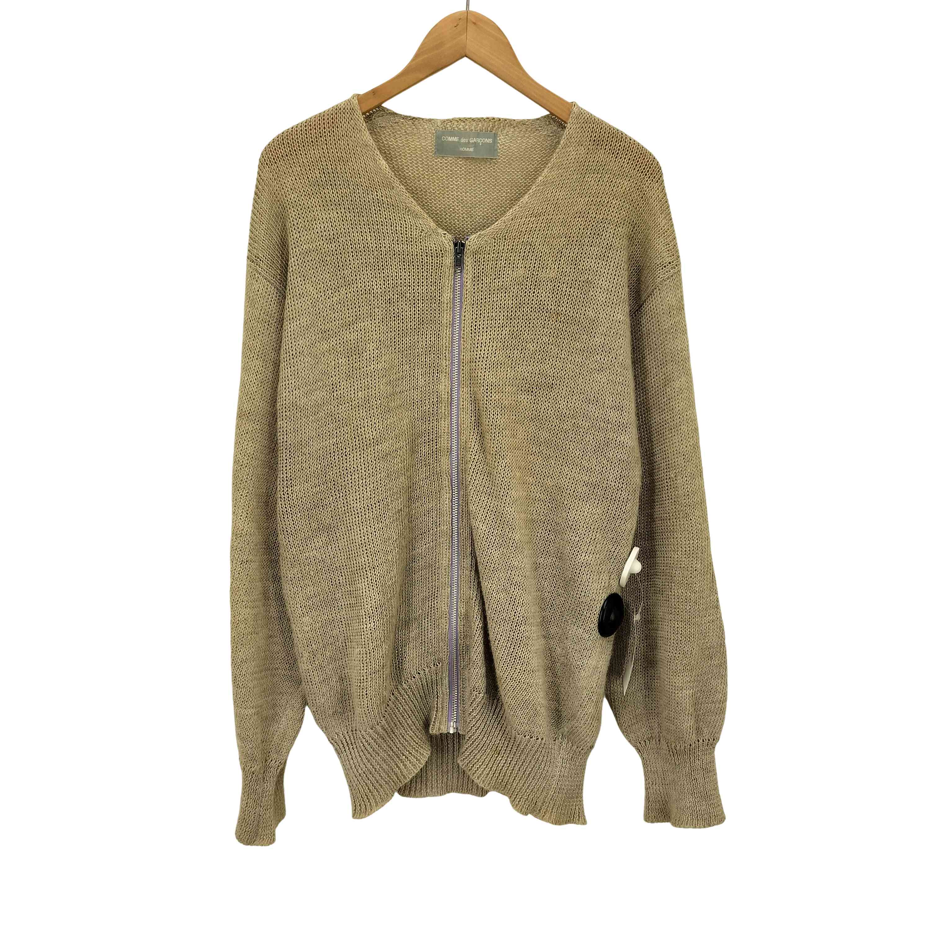 AD1996 comme des garcons 田中オム カーディガン 田中オム】カーディガン コムデギャルソン AD1989 希少 90s