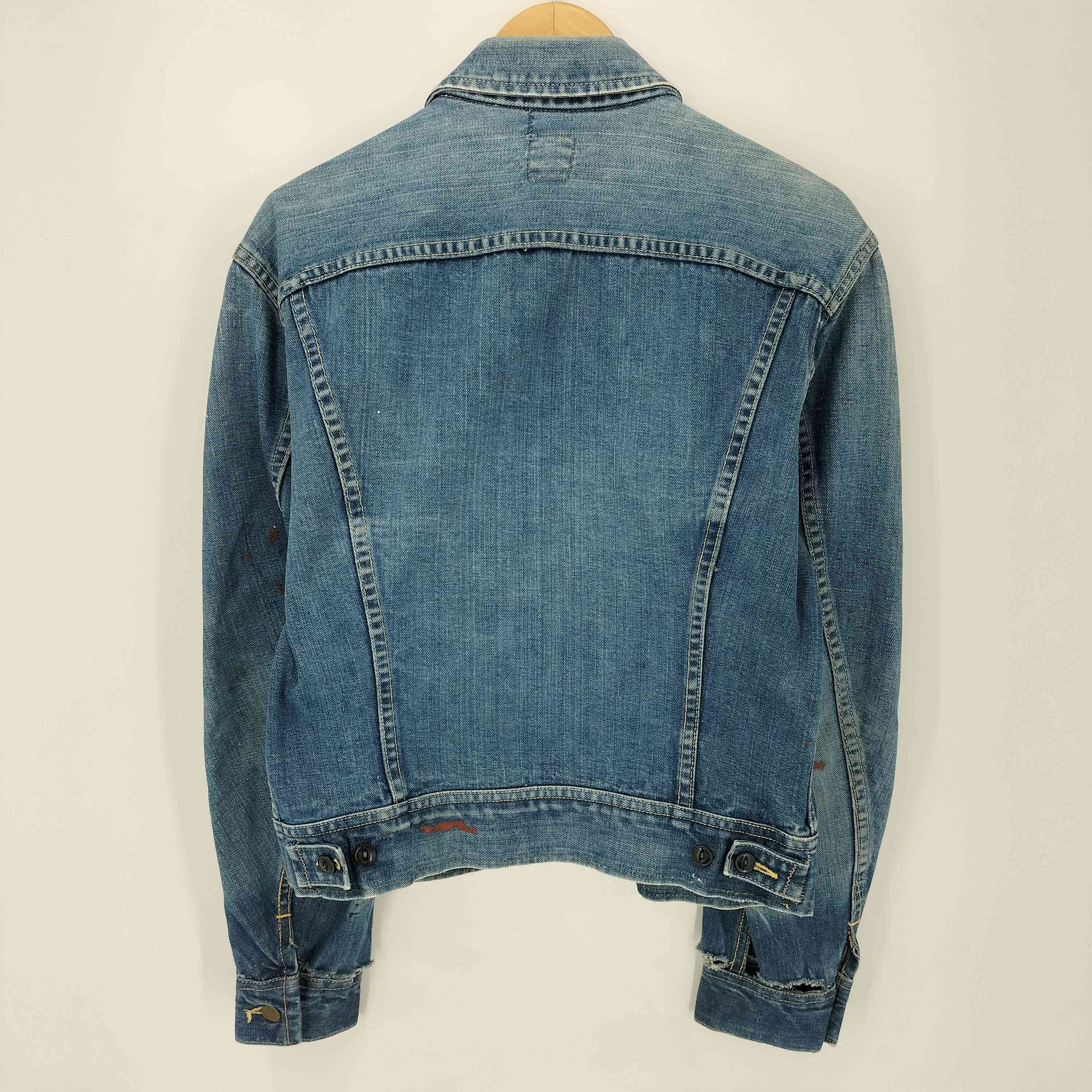 70s Lee デニムジャケット 101J 40-REGULAR 四角黒タグ リー Lee 70S 四角黒タグ 101-J デニムジャケット メンズ US：40