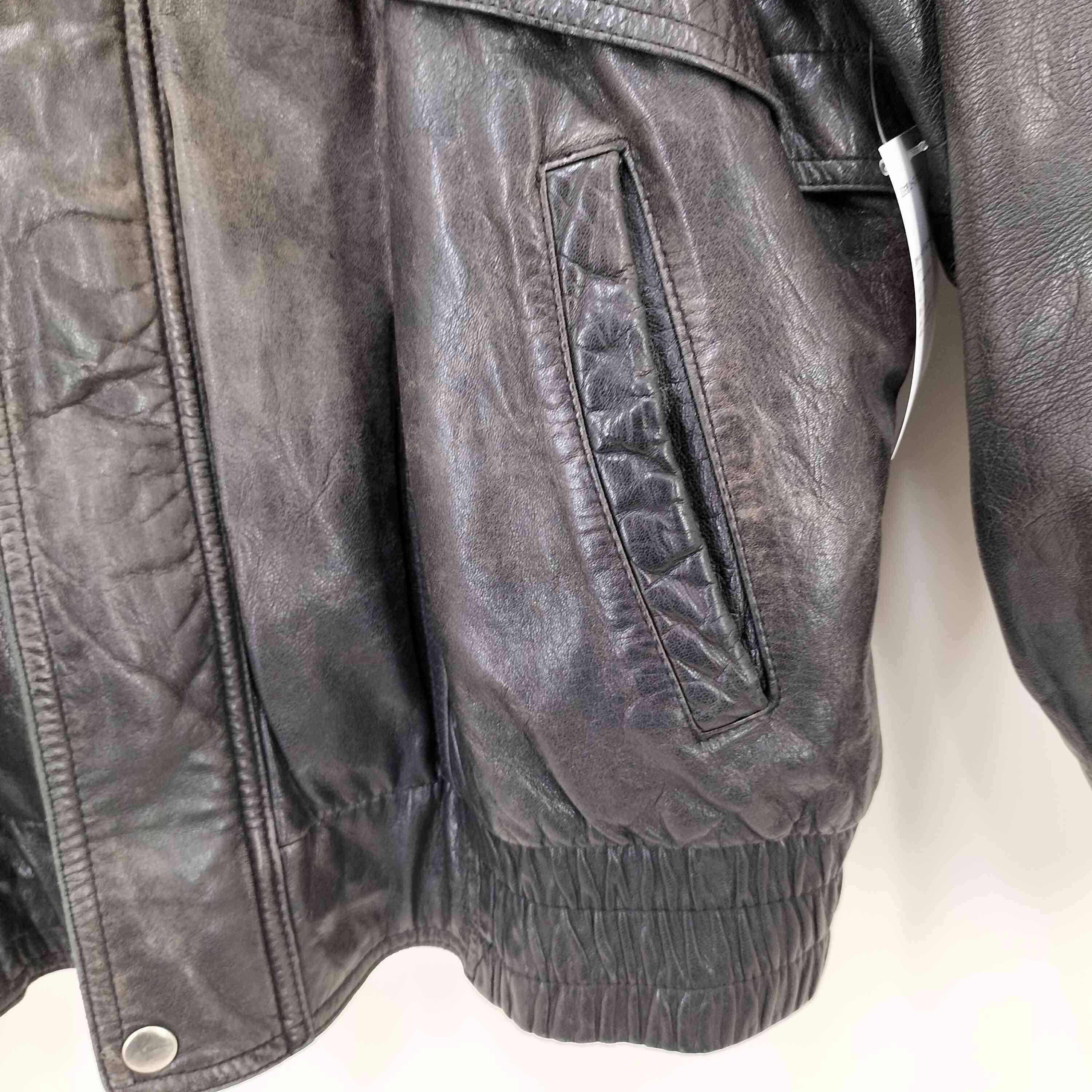裏地キルティング ラムレザー レザージャケット メンズ JPN：XL
