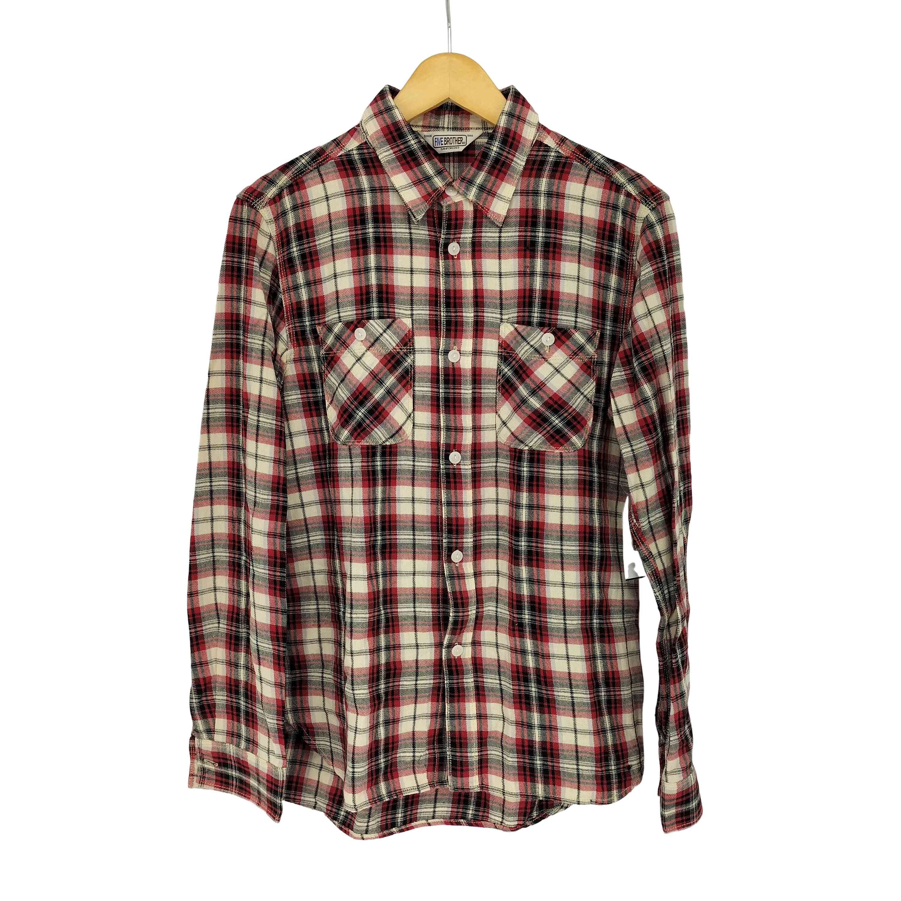 ファイブブラザー FIVE BROTHER 復刻 三角タグ L/Sネルシャツ