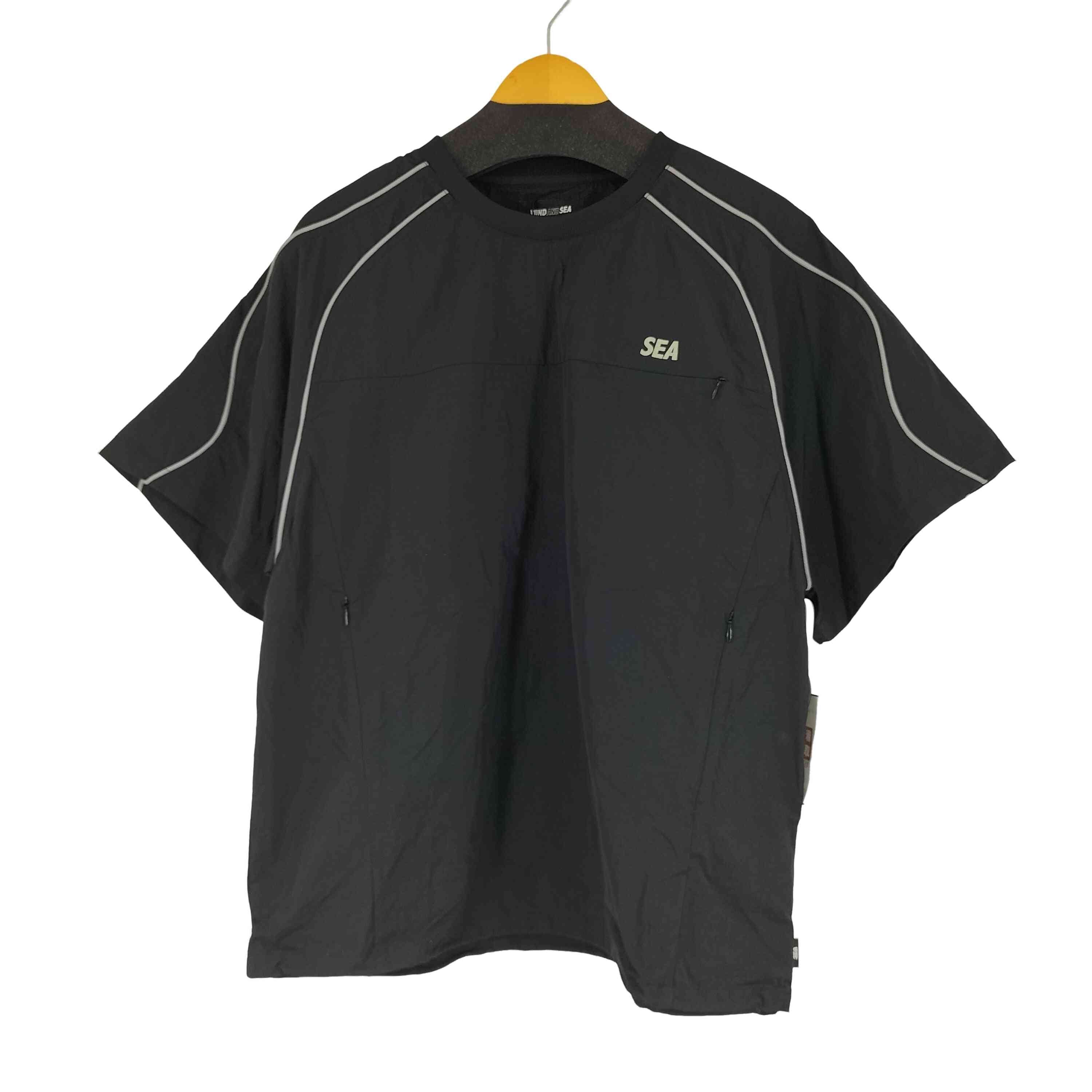 ウィンダンシー WIND AND SEA REFLECTIVE PIPING TRACK S/S TOP メンズ