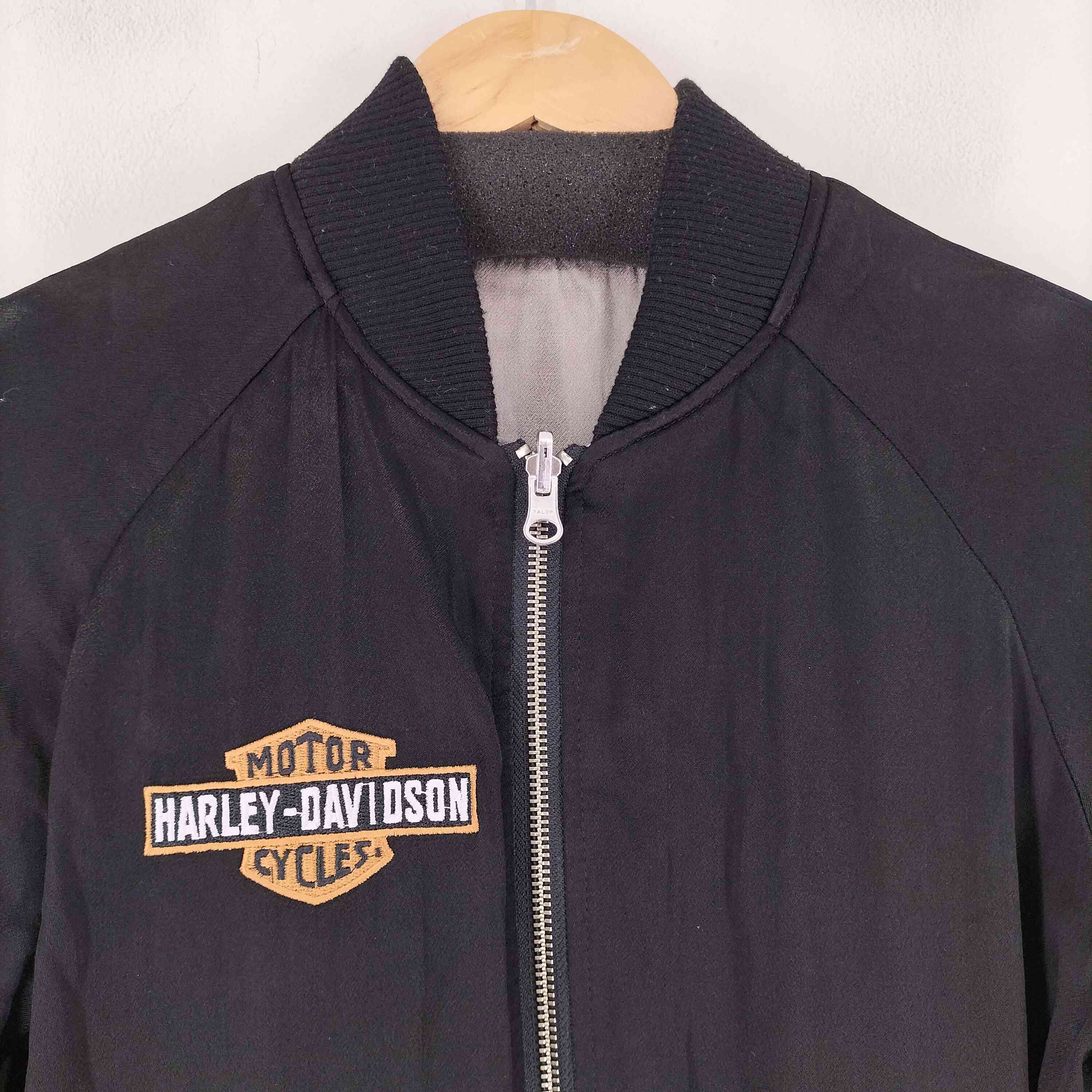 Harley-Davidson ブラック スカジャン Lサイズ Harley Davidson HARLEY-DAVIDSON(ハーレーダビッドソン