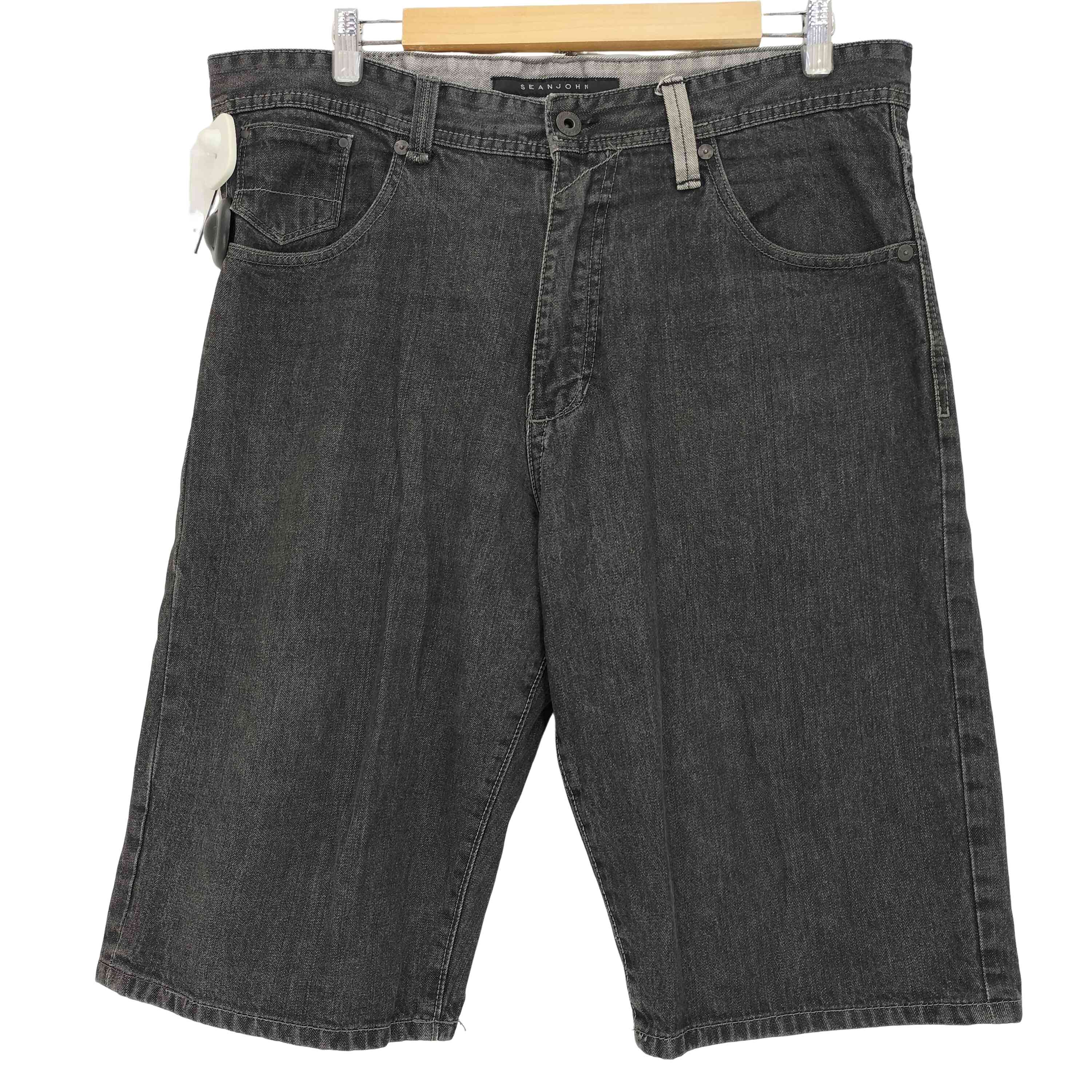 ショーンジョン Sean john ロゴ刺繍 ワイドデニムパンツ hiphop Bboy