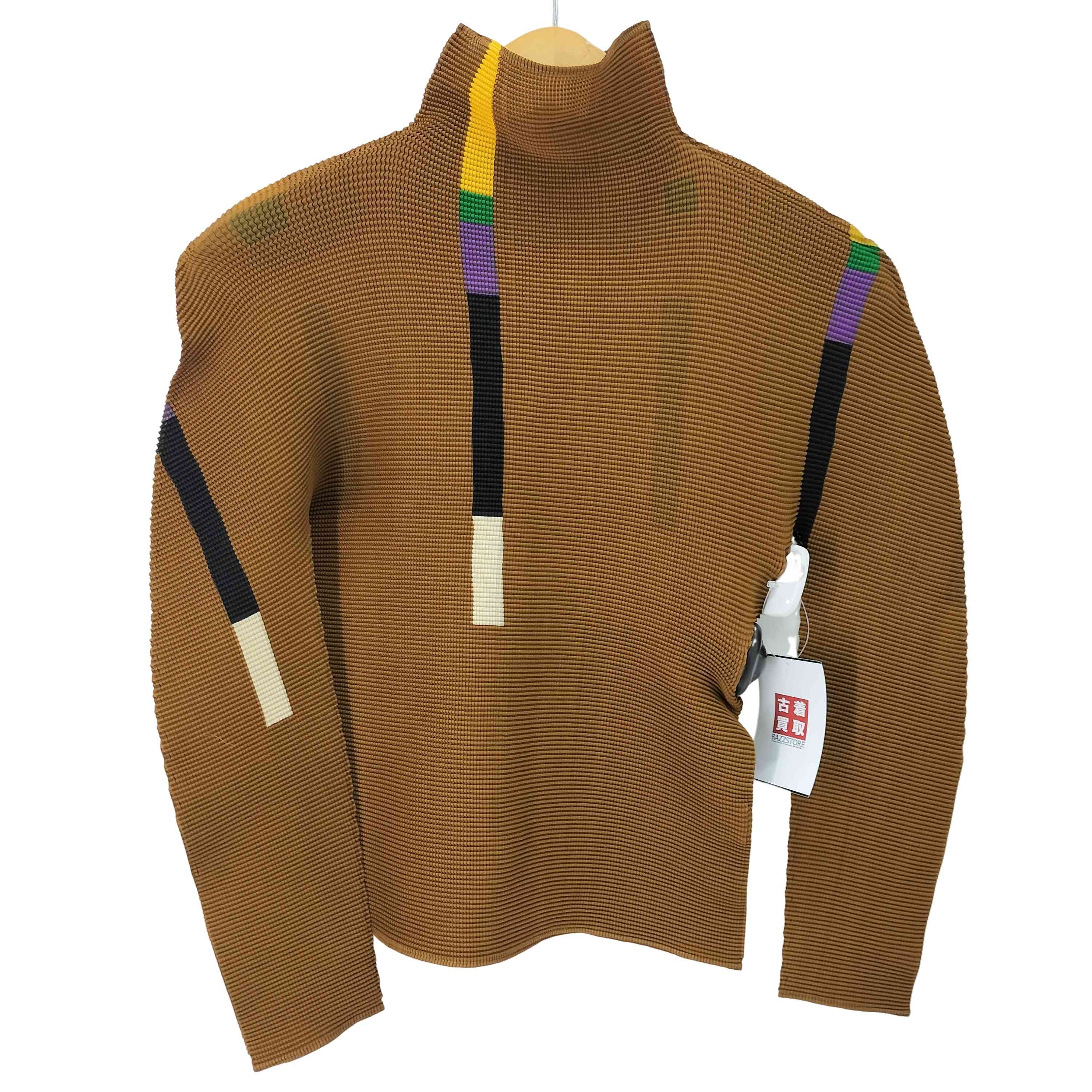 イッセイミヤケミー ISSEY MIYAKE me 製品染めフロッキーヘリンボーン