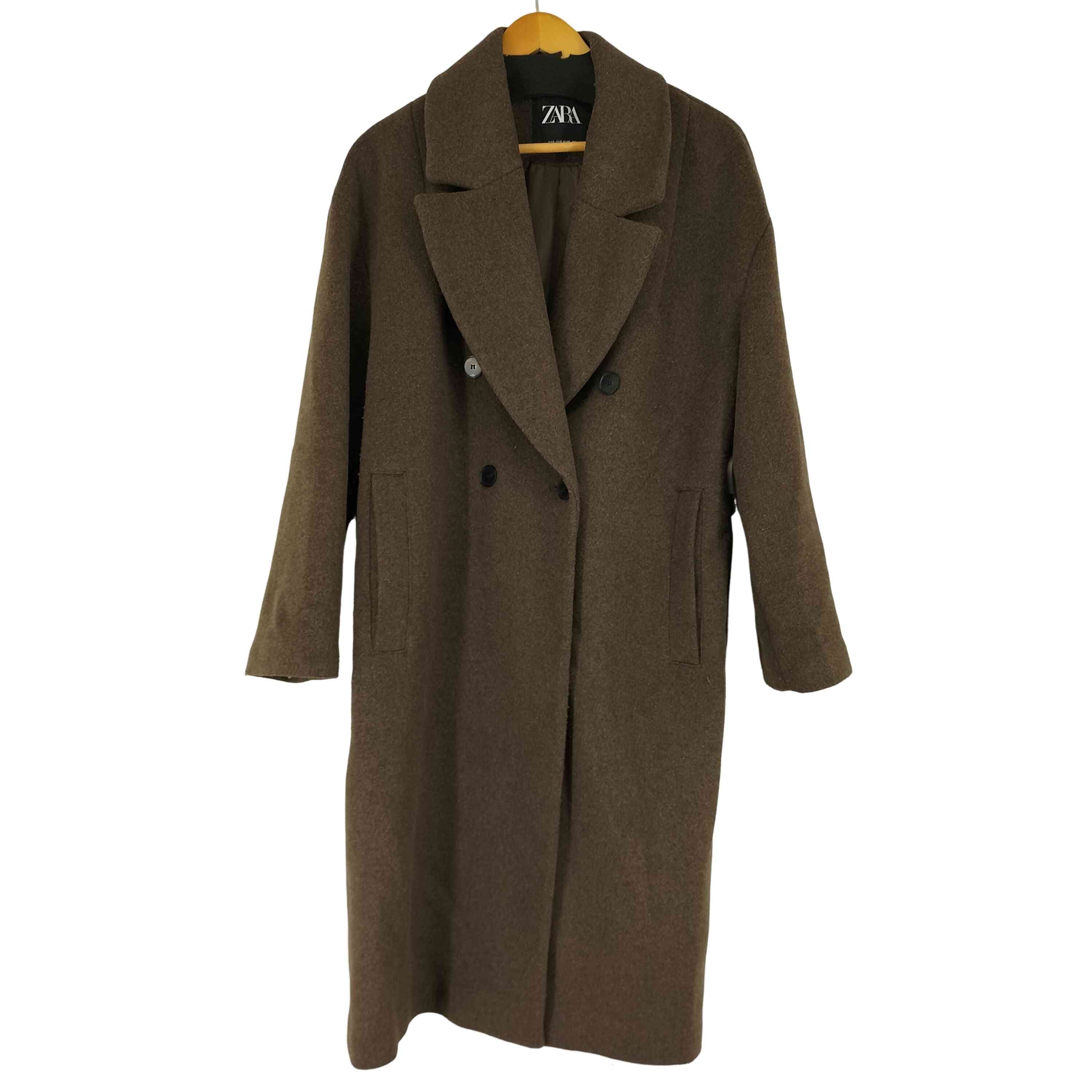 ZARA(ザラ) ウールブレンド ダブルブレストショートコート レディース