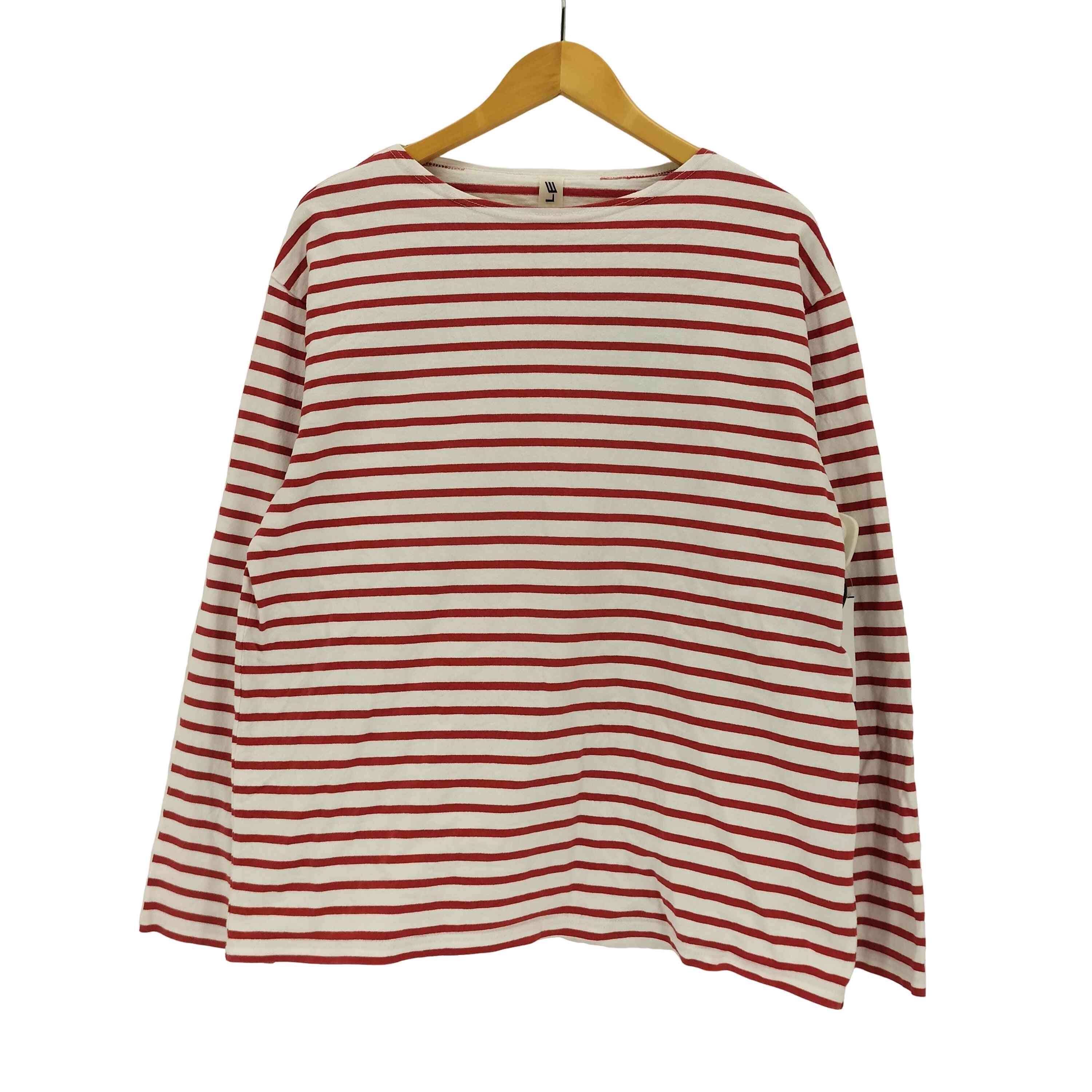 エルイー LE STANDARD BOATNECK バスクボーダーカットソー