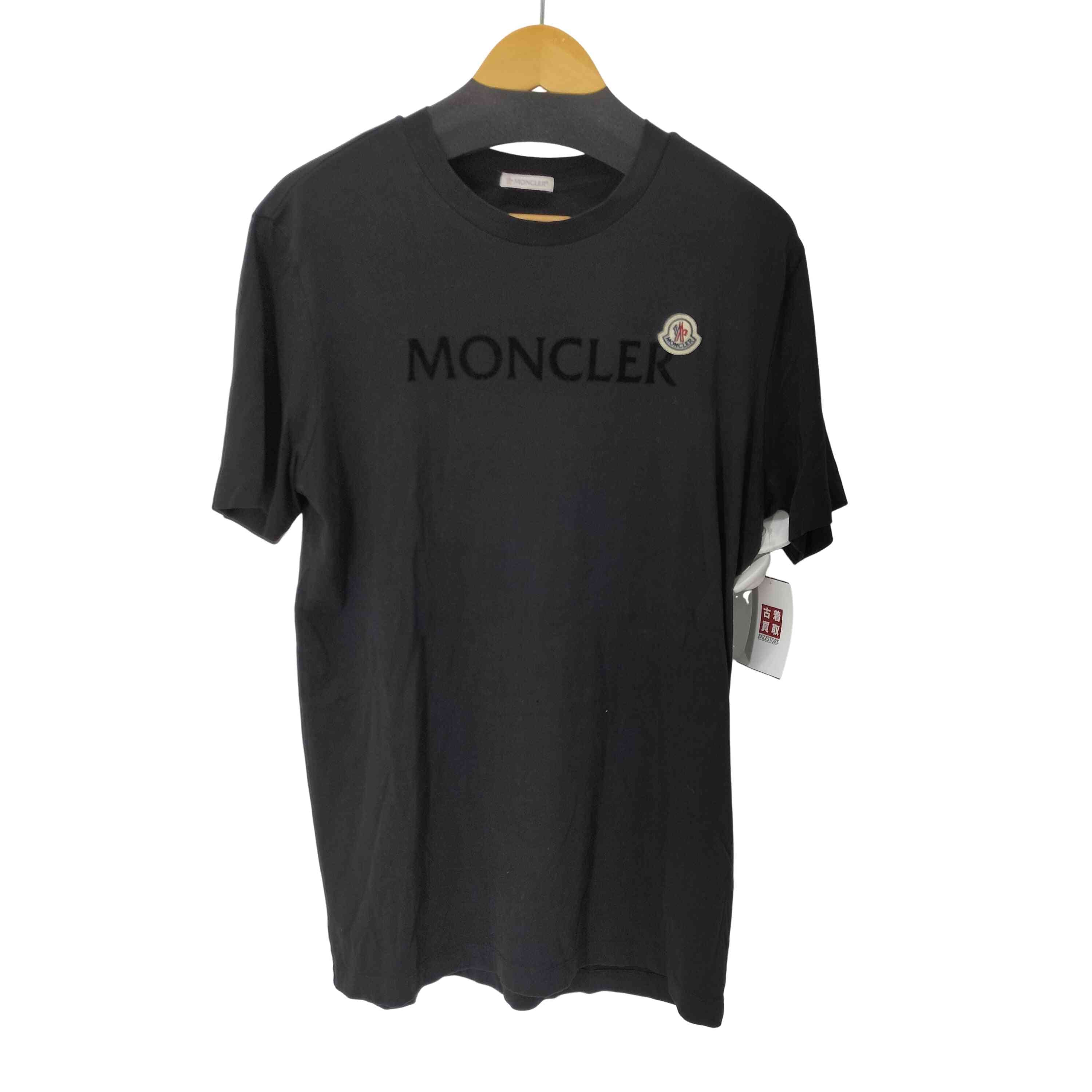 モンクレール　ワッペン　レディース　Tシャツ　ロゴ MONCLER モンクレール 23年製 コットン ピクセルロゴワッペン T