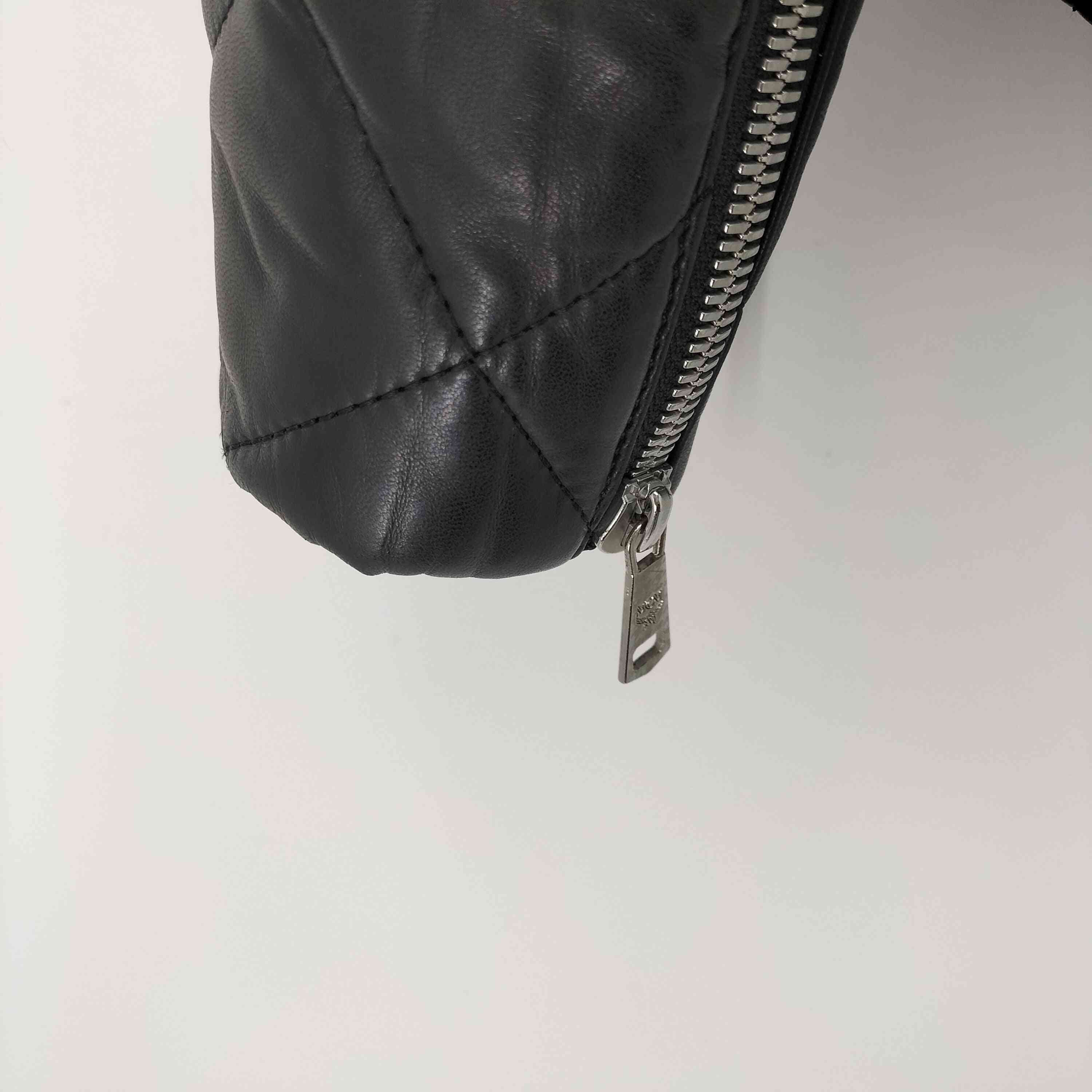 【未使用級】MCMラムレザー スタッズ ライダースジャケット ブラック 未使用級】MCMラムレザー スタッズ ライダースジャケット