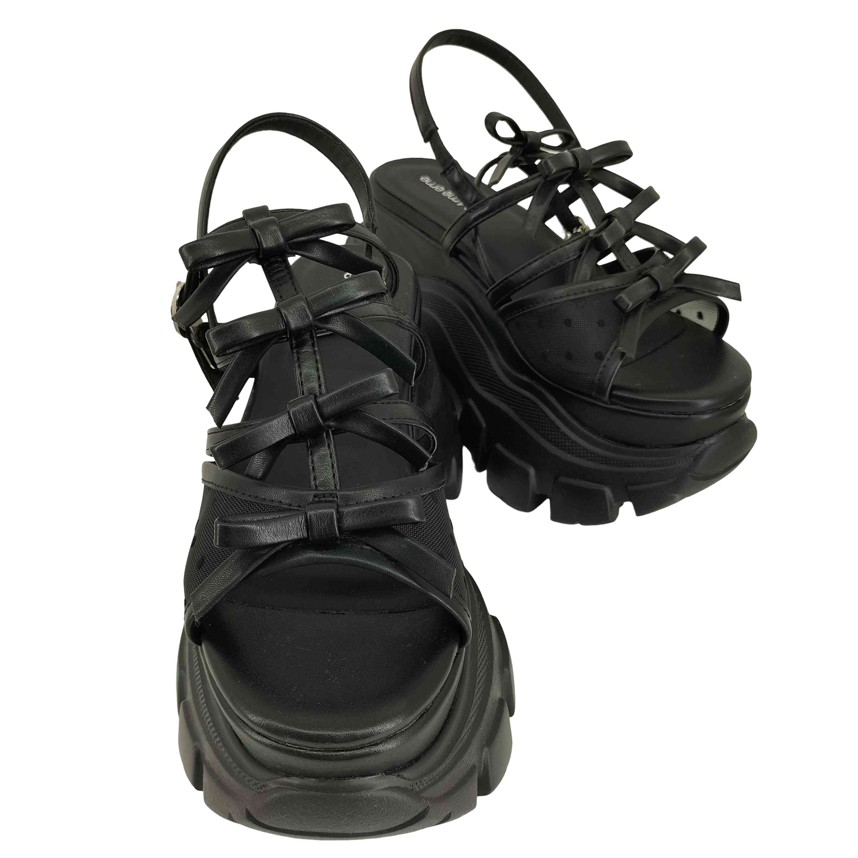 靴 M me eme Sheer dot ribbon sport sanda M me eme Sheer dot ribbon sport sanda