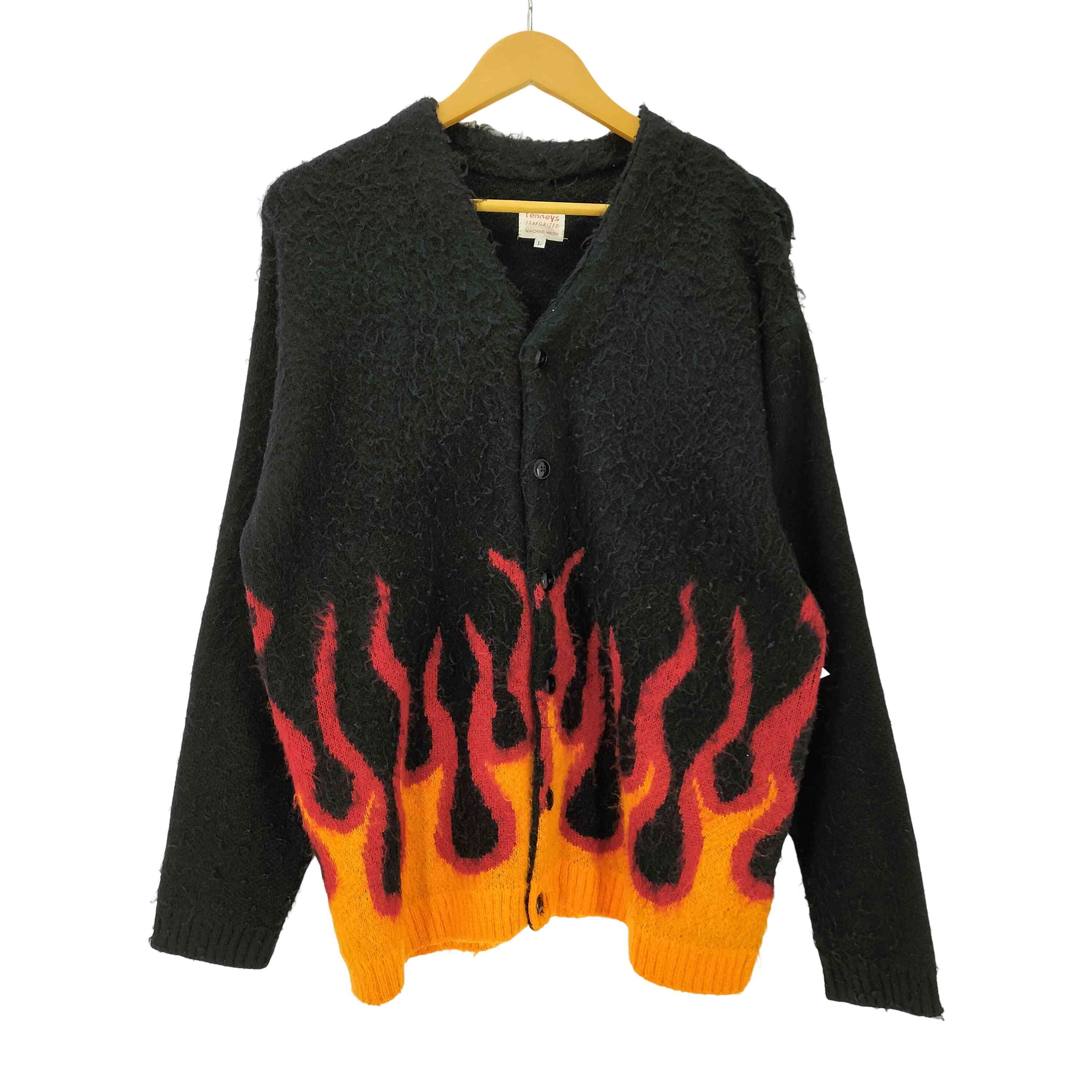 BEAUTY&YOUTH シャギーモヘアカーディガン モヘヤ L ブラック