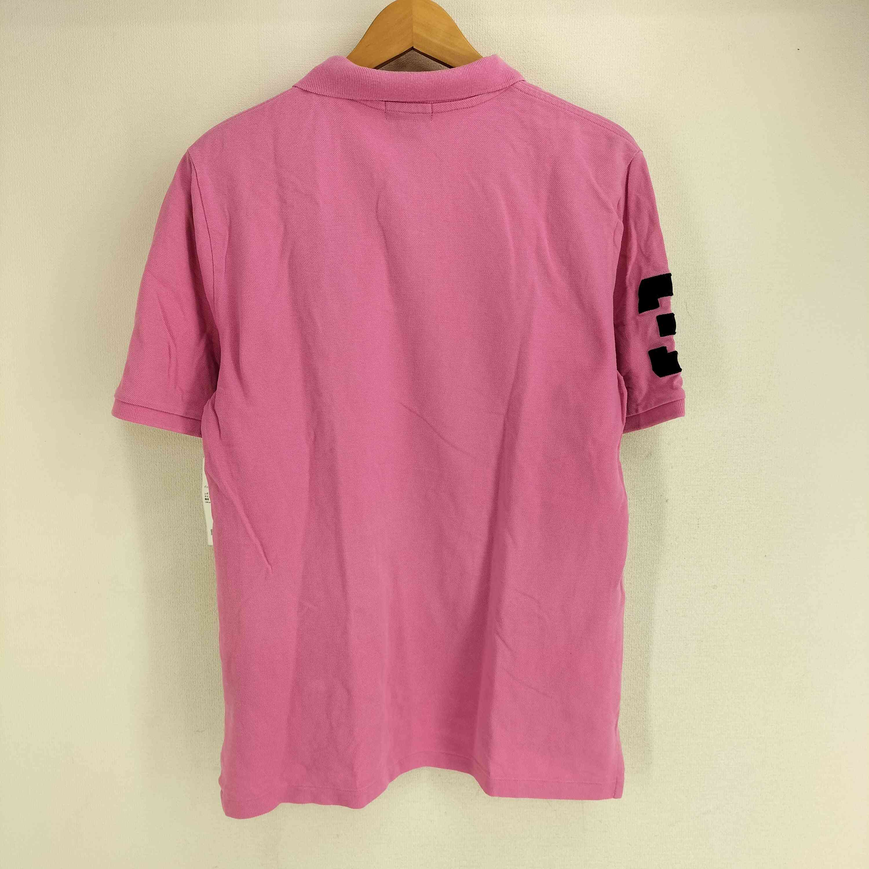 80s ポロバイラルフローレン ポロチノ ピンク 2タック ボックスロゴ
